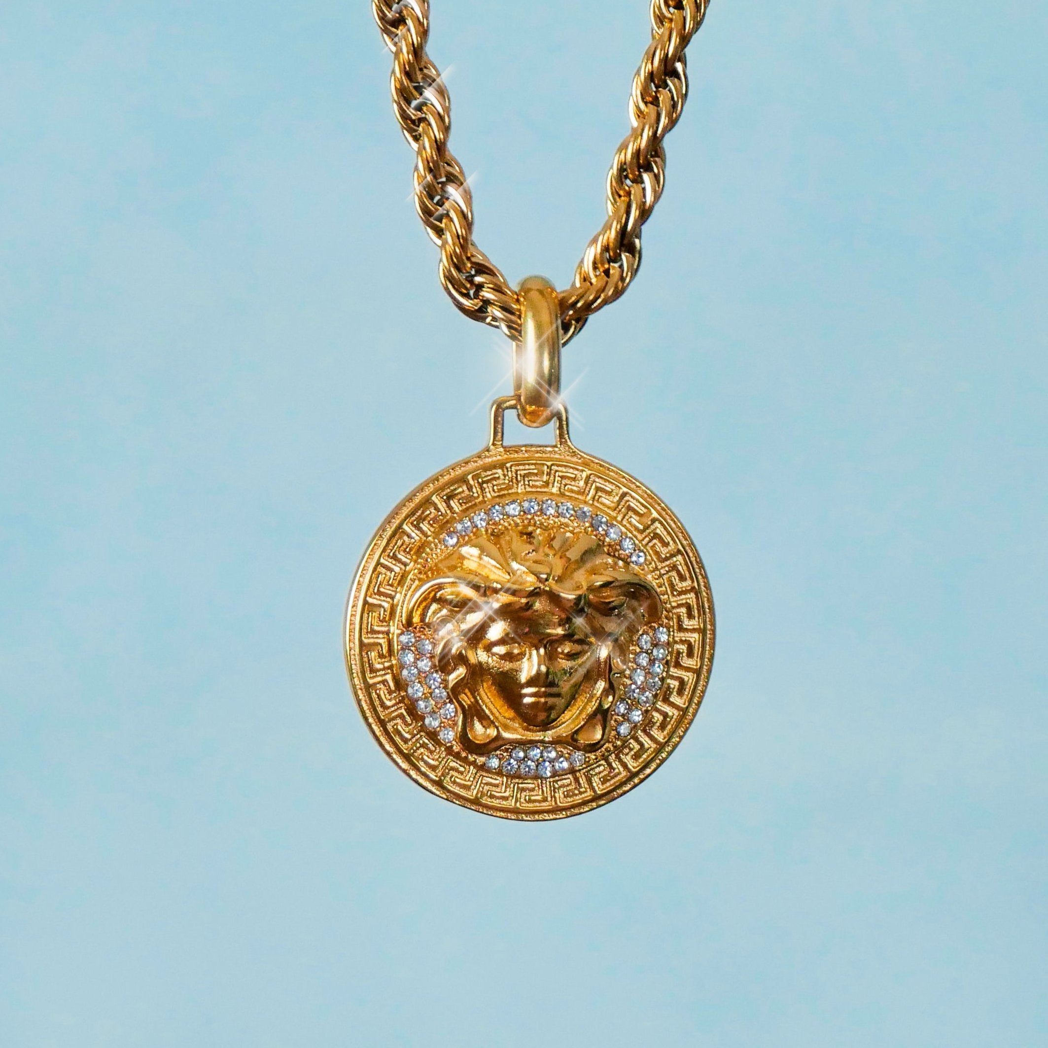 Colgante Medusa Ice Oro 18K