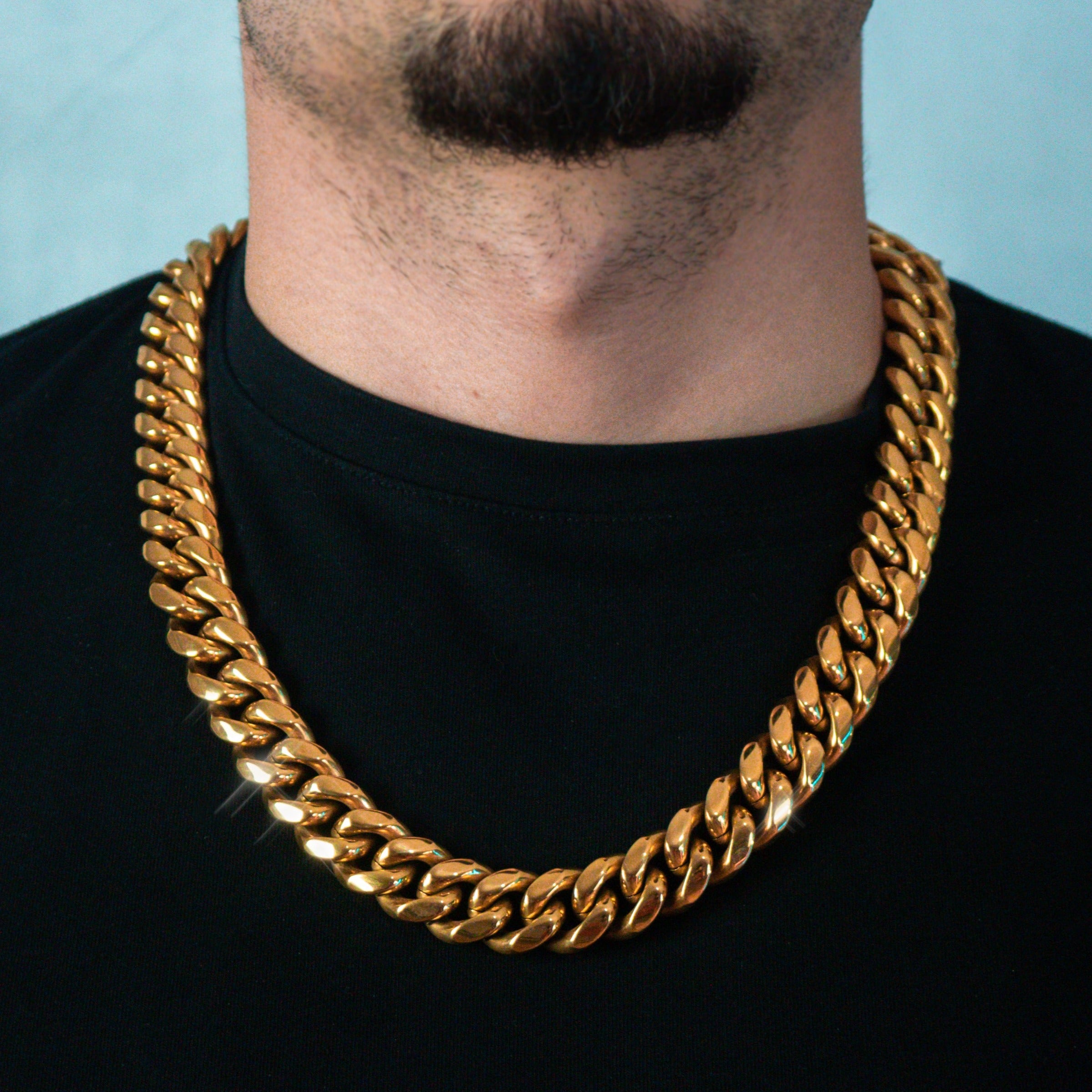Cadena Cubana Miami Oro 18K