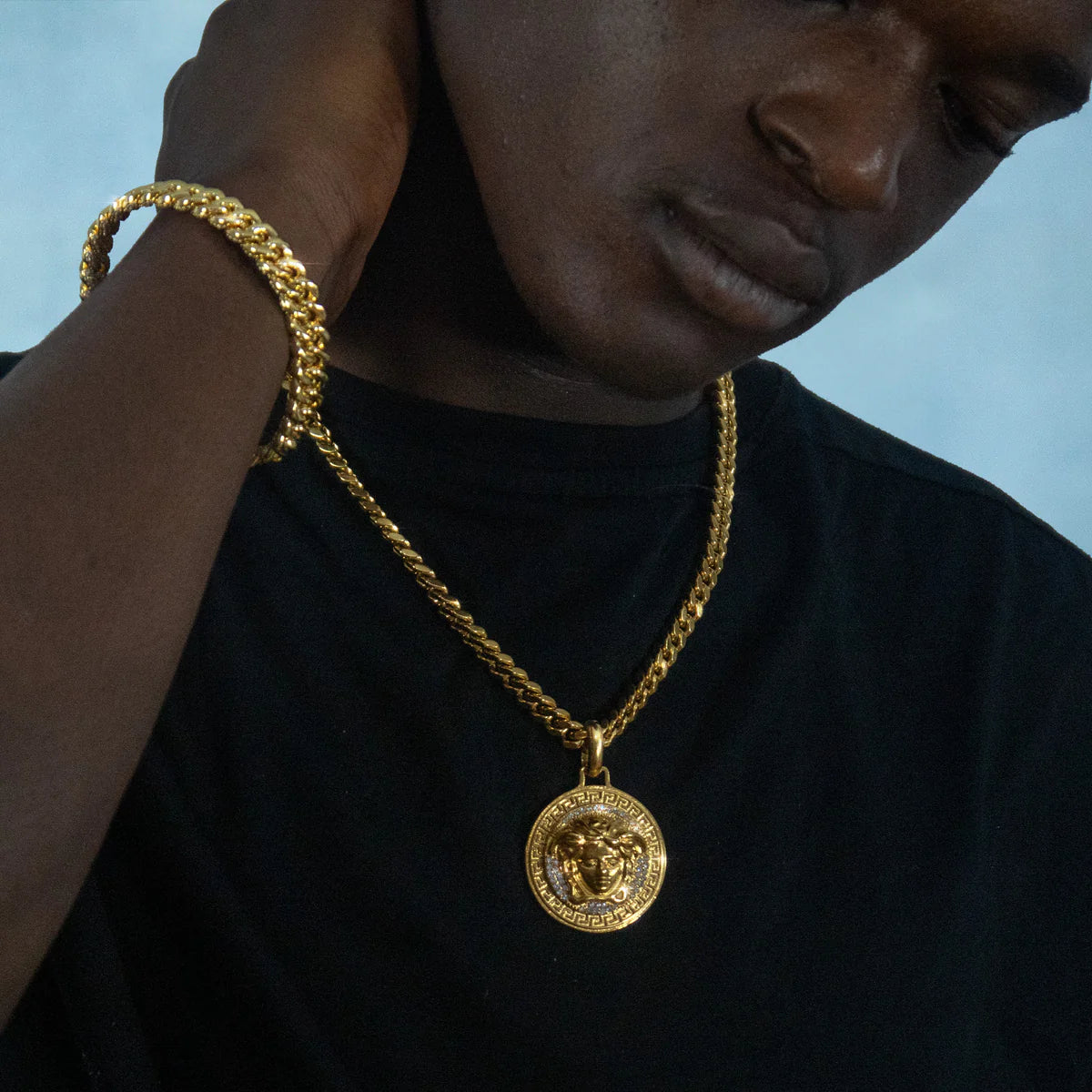 Colgante Medusa Ice Oro 18K