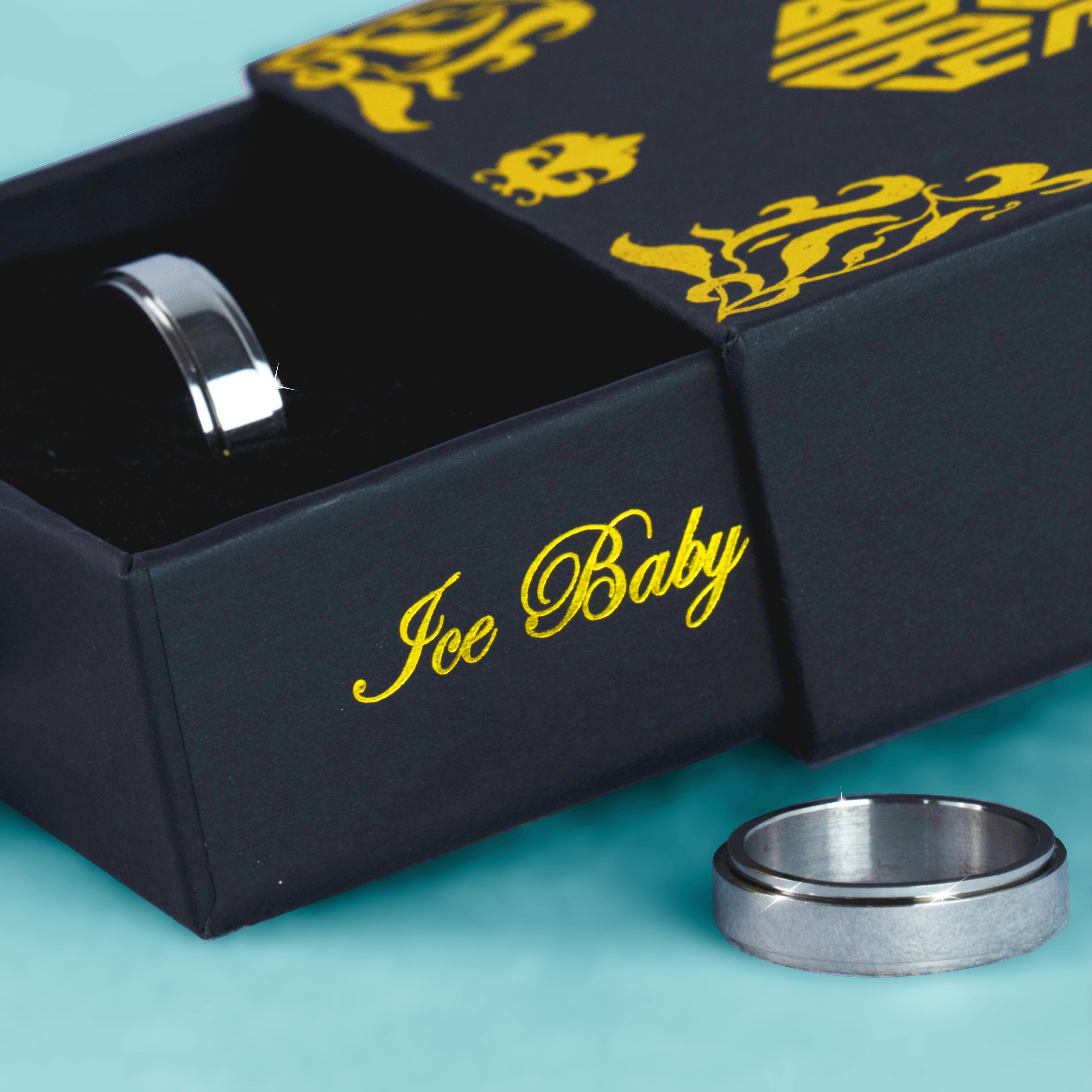 Anillo Rotable Basico Oro Blanco