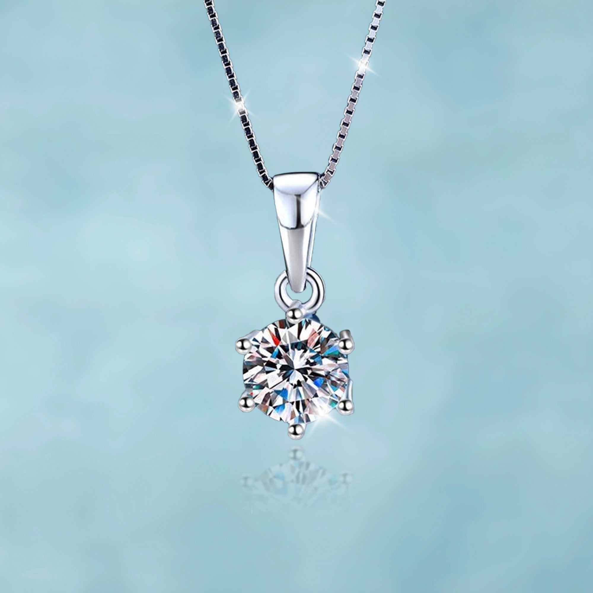 Colgante Ice Oro Blanco Mujer