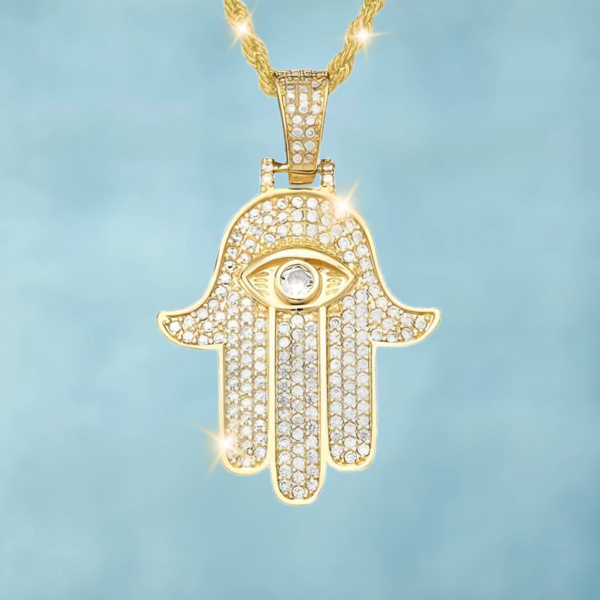 Colgante Mano de Fátima Oro 18K