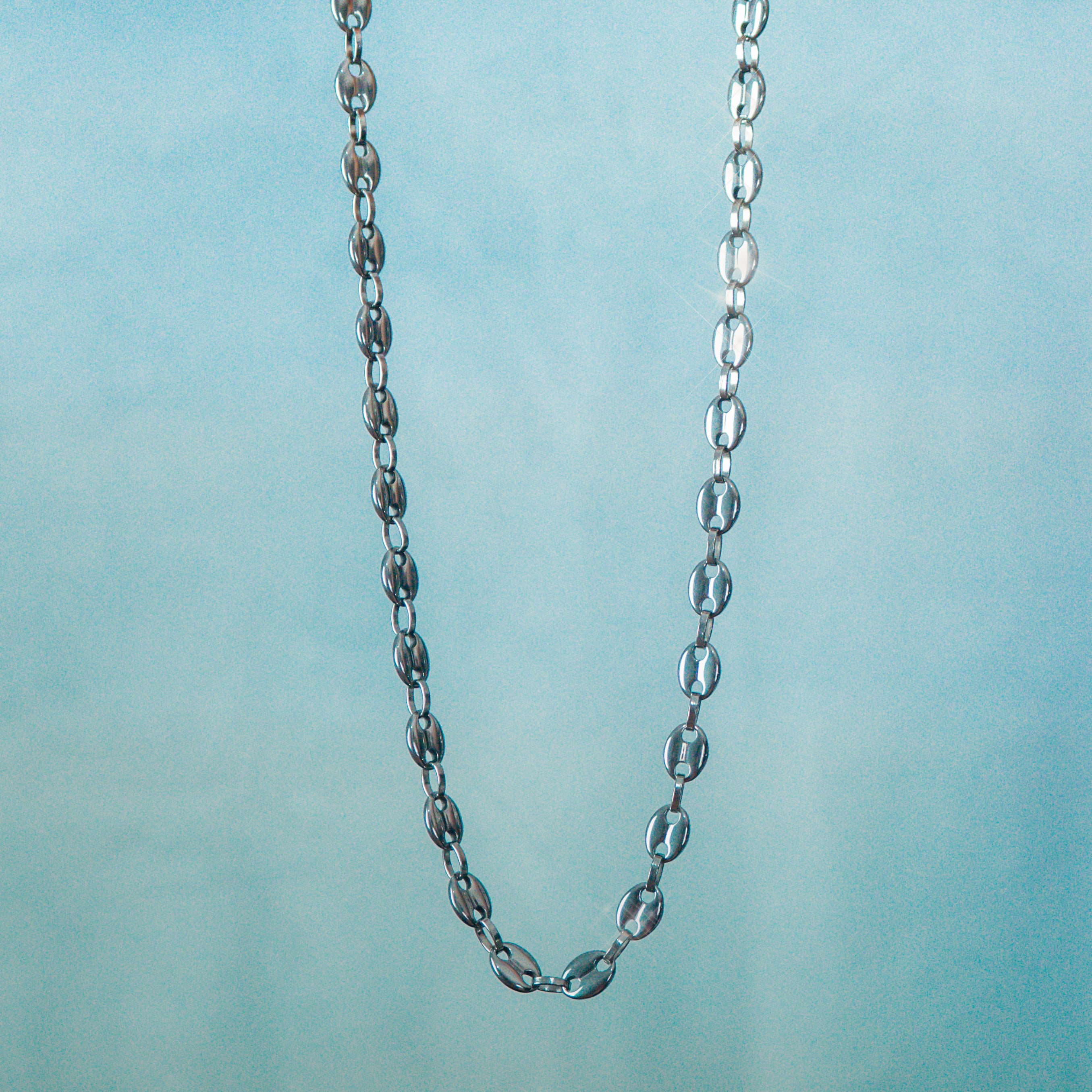 Cadena Gucci Link 11 Mm Oro Blanco