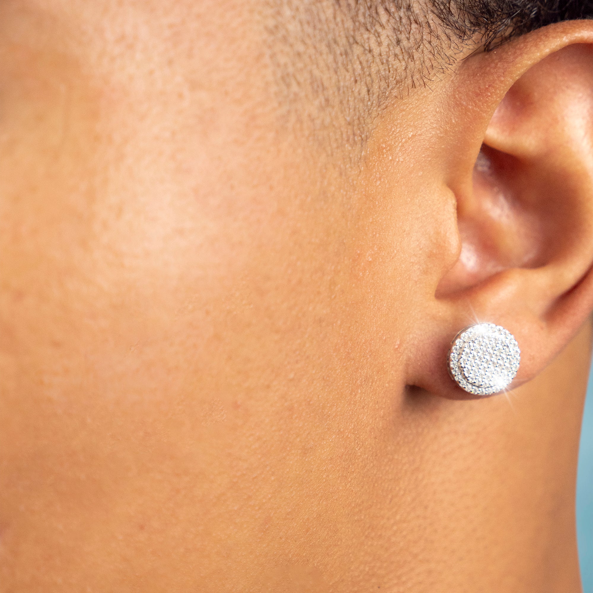 Pendientes Superstar VVS Moissanite + Plata 925