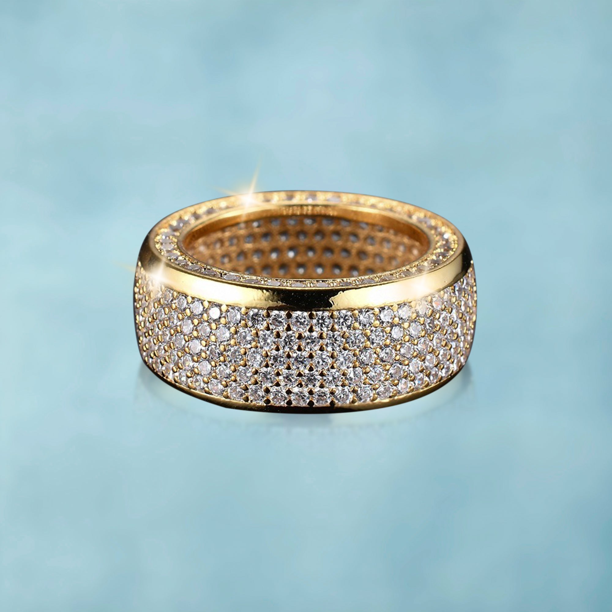 Anillo Ice Band Deluxe Oro 18K