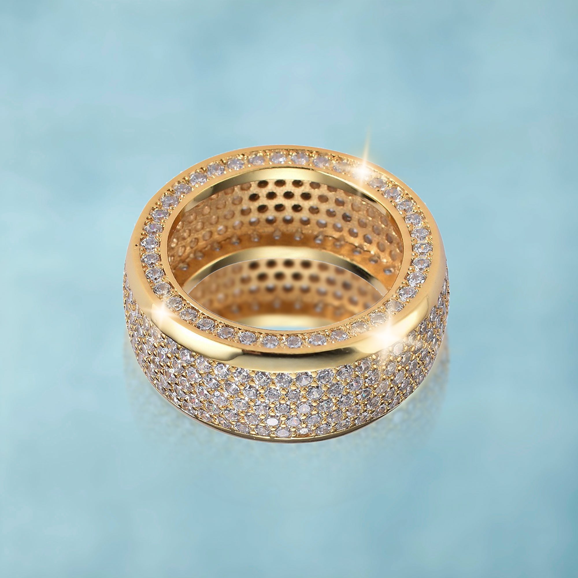 Anillo Ice Band Deluxe Oro 18K