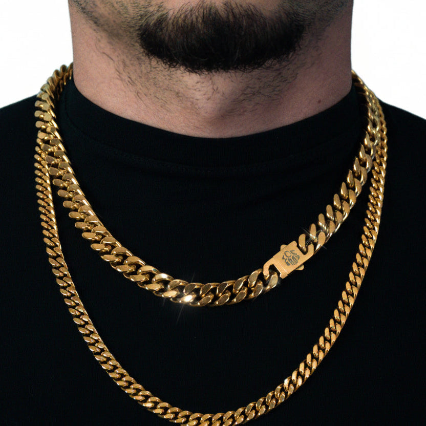 Premium 18K Gold Cuban Chain