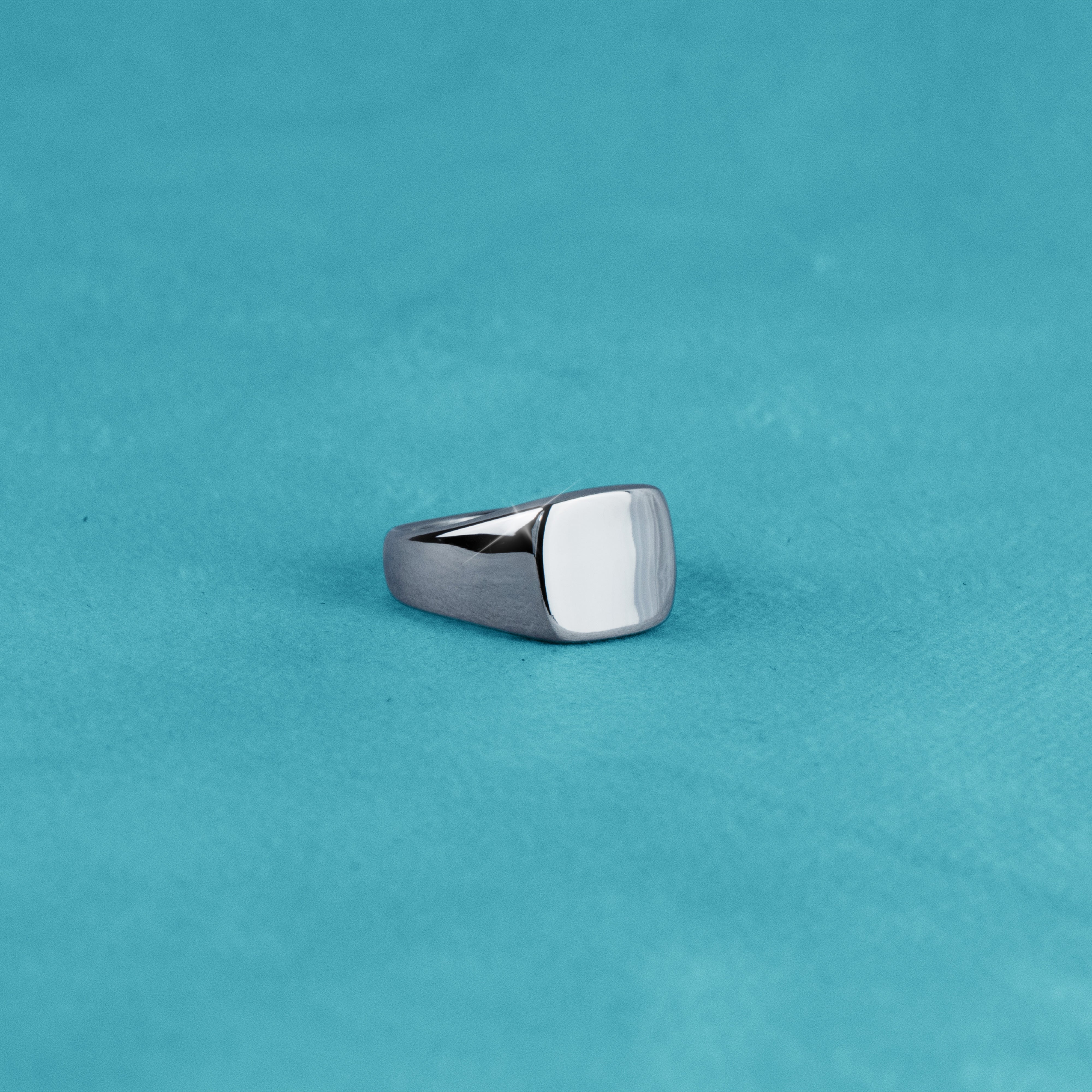 Anillo Plano Oro Blanco