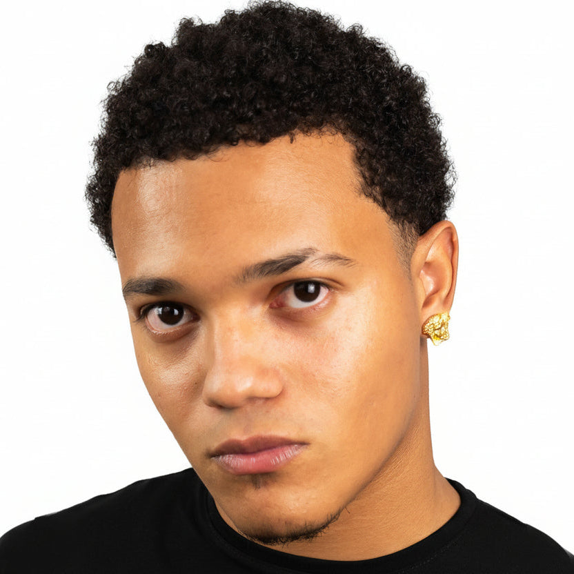 Pendientes Medusa Pearls Oro 18K