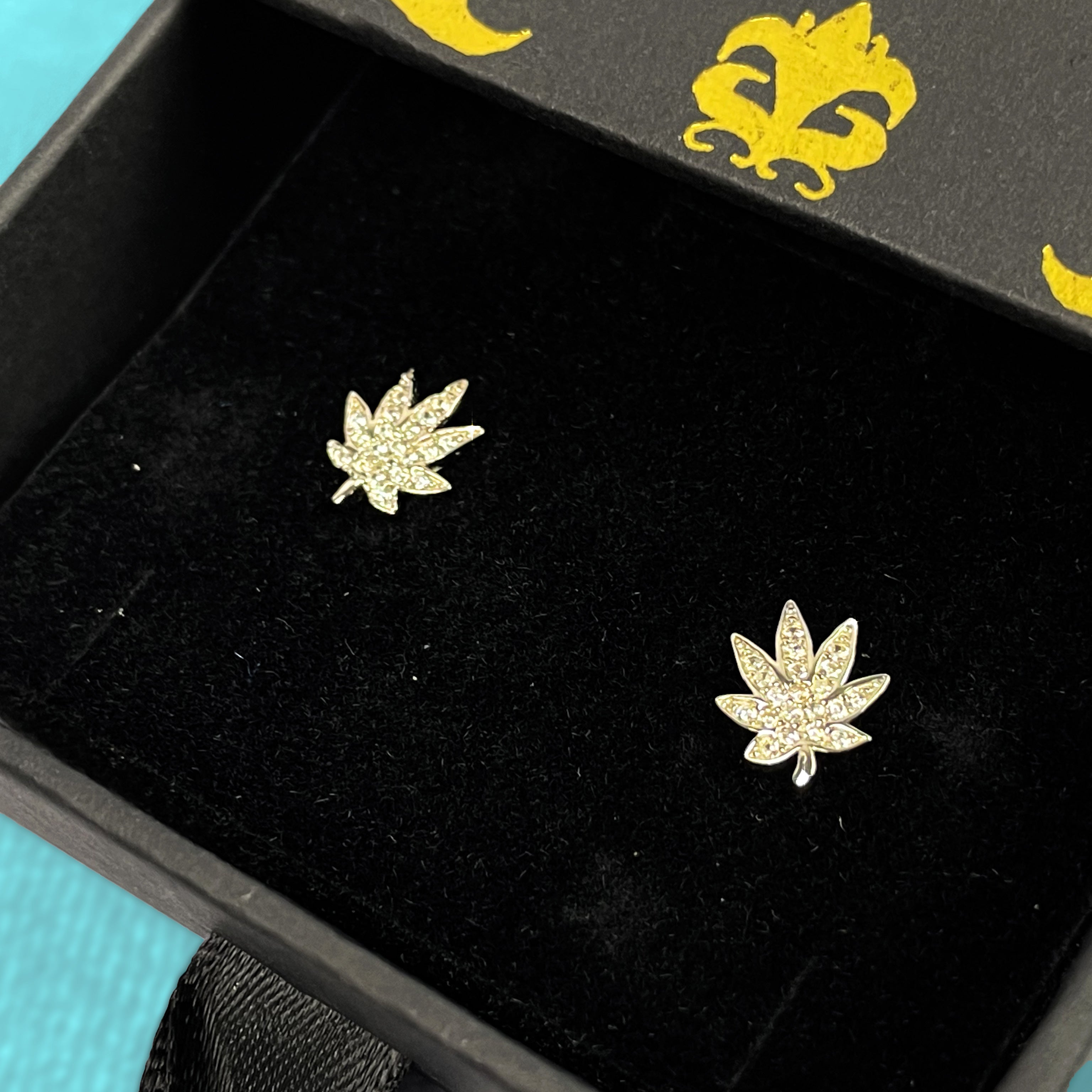 Pendientes Weed Plata 925