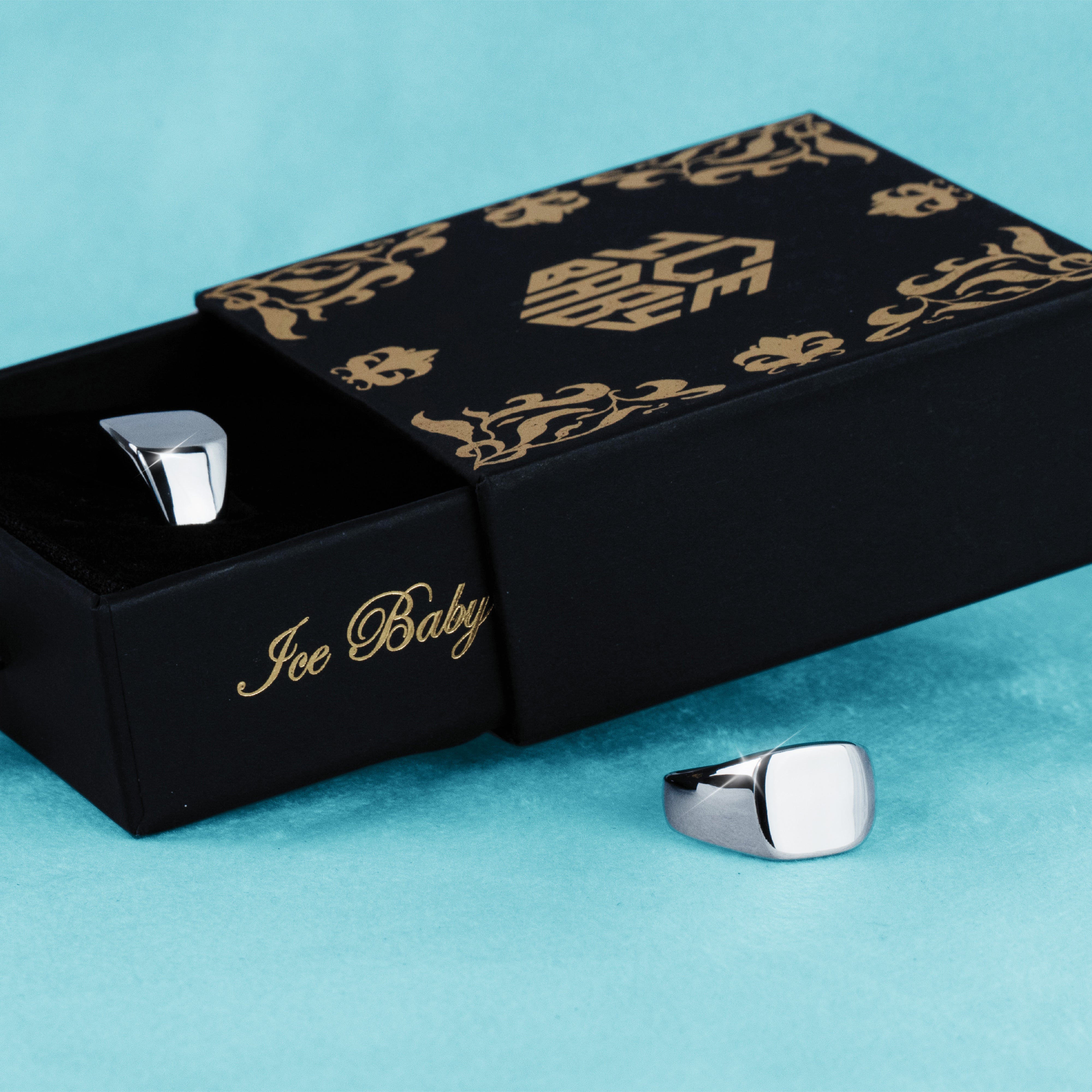 Anillo Plano Oro Blanco