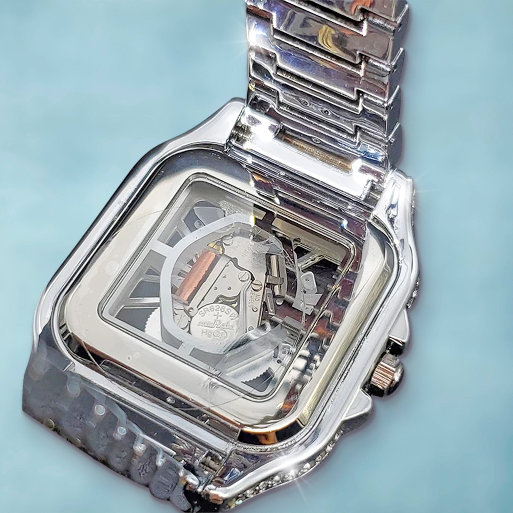 Reloj Skeleton Oro Blanco