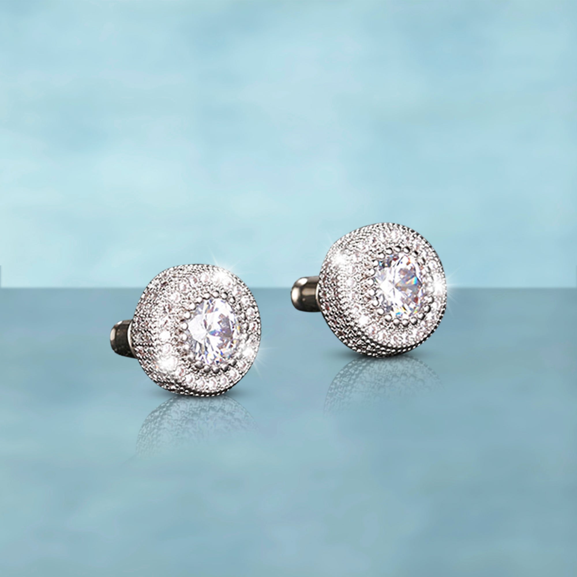 Pendientes Ice Redondo Plata 925