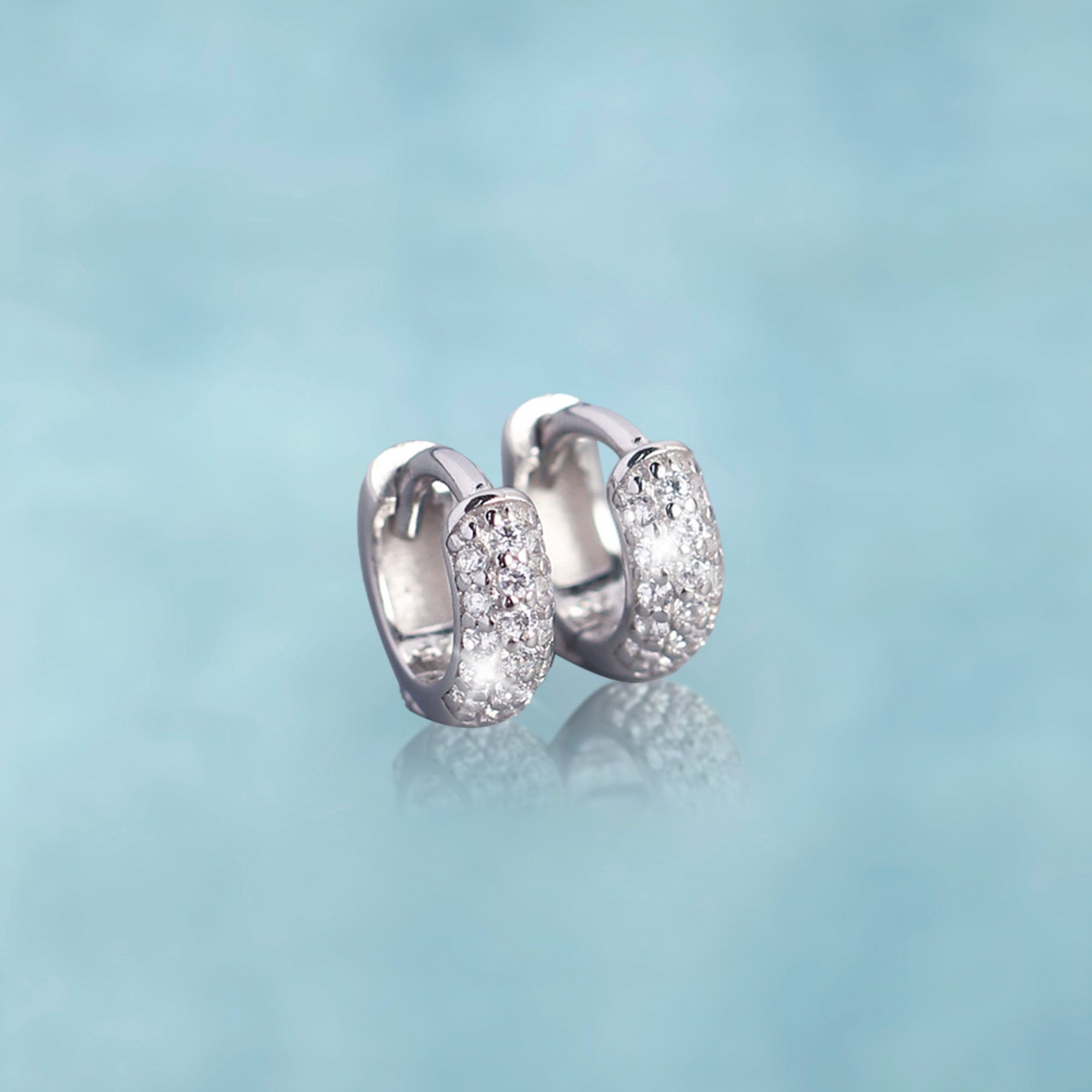 Pendientes Aros Ice Plata 925