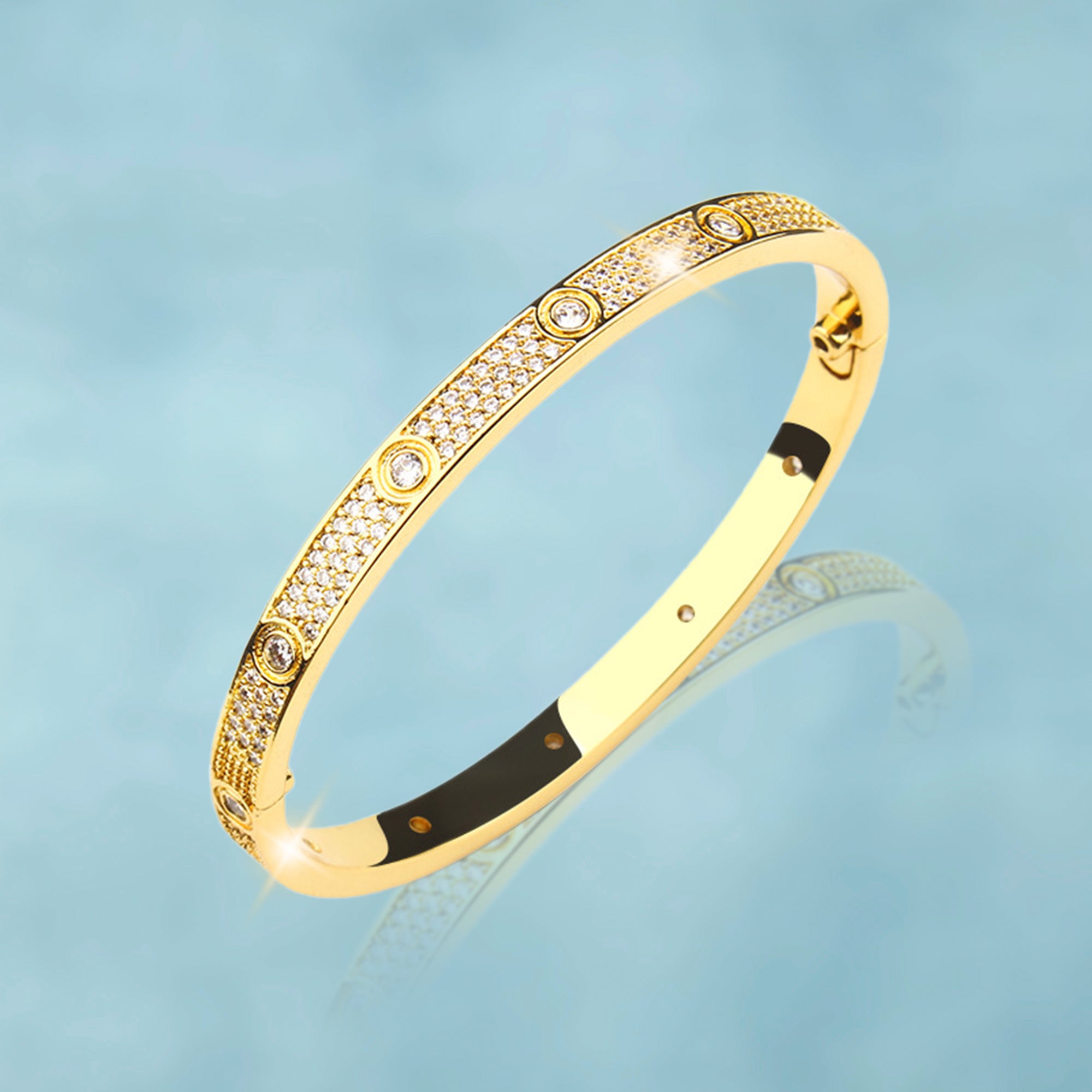 Brazalete Love Ice Oro 18K Mujer