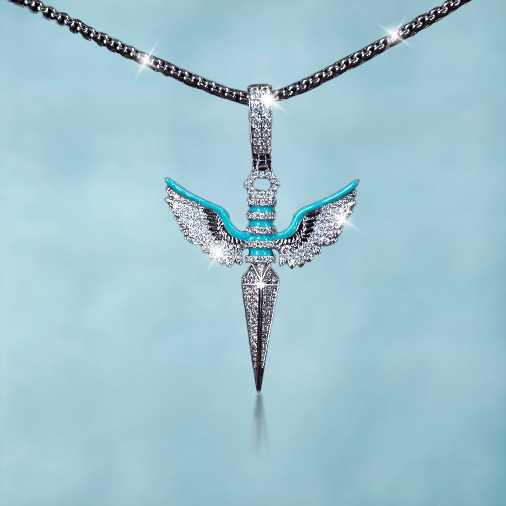 Colgante Luminoso Flying Knife Oro Blanco