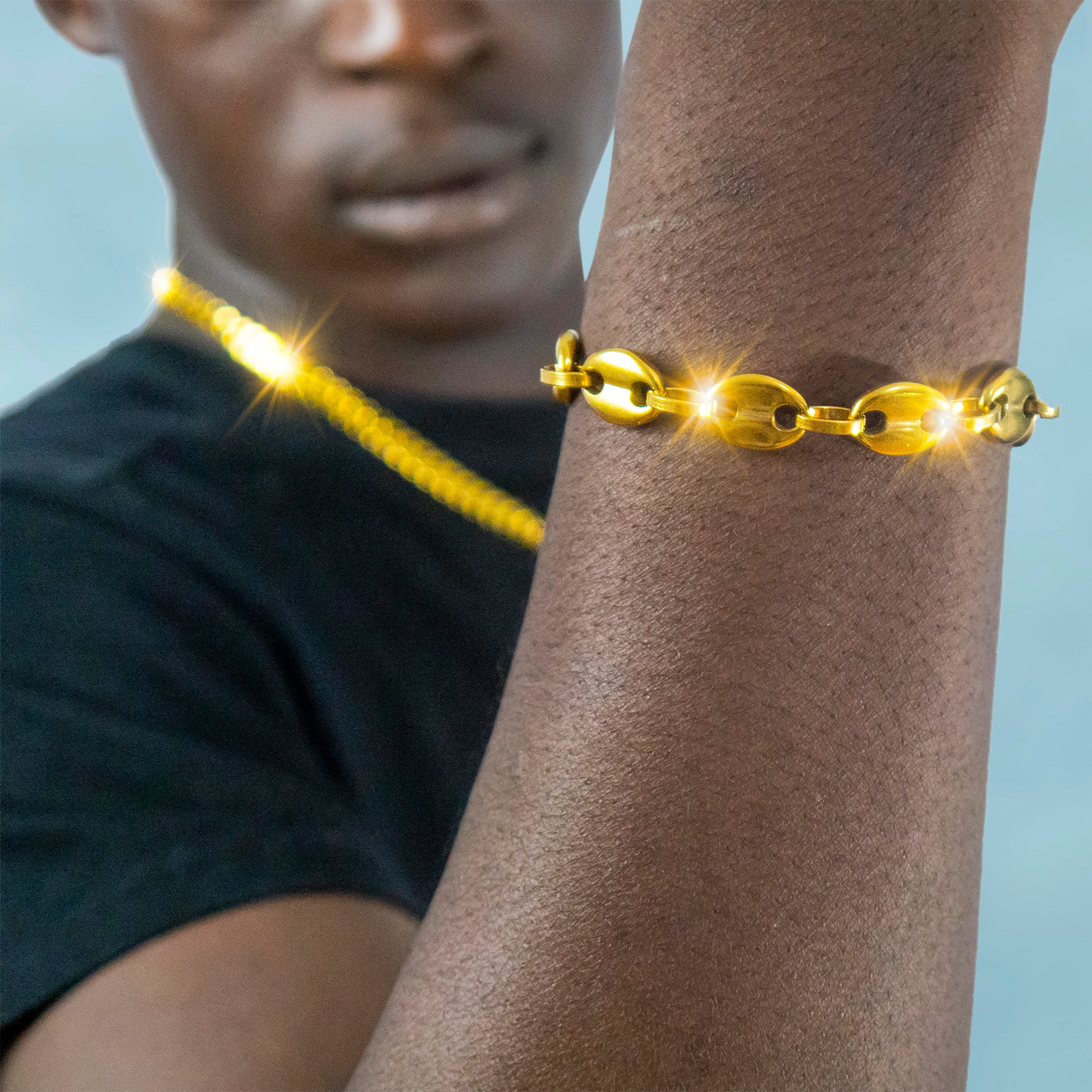 Brazalete Gucci Link 11 Mm Oro 18K