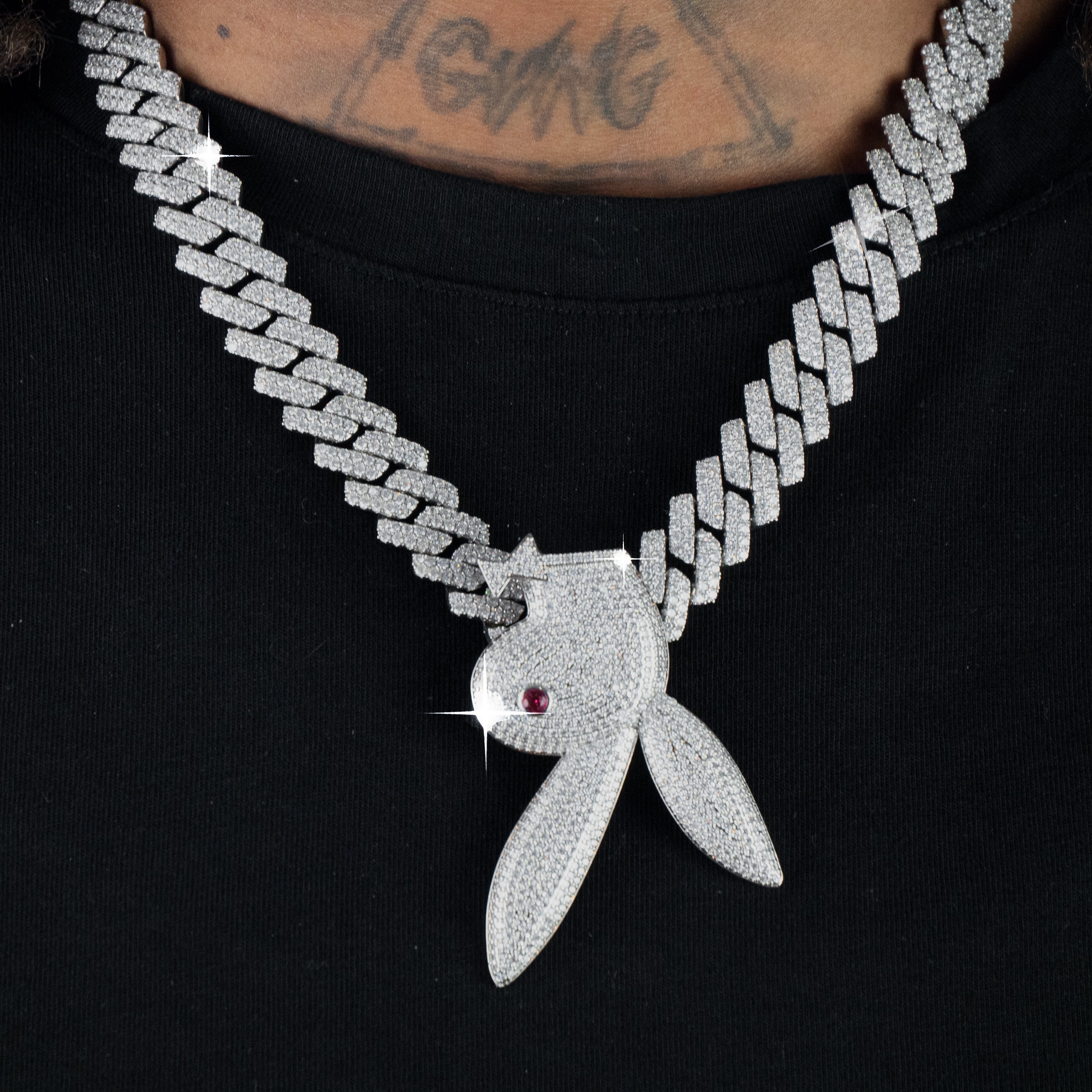 Colgante Playboy Oro Blanco