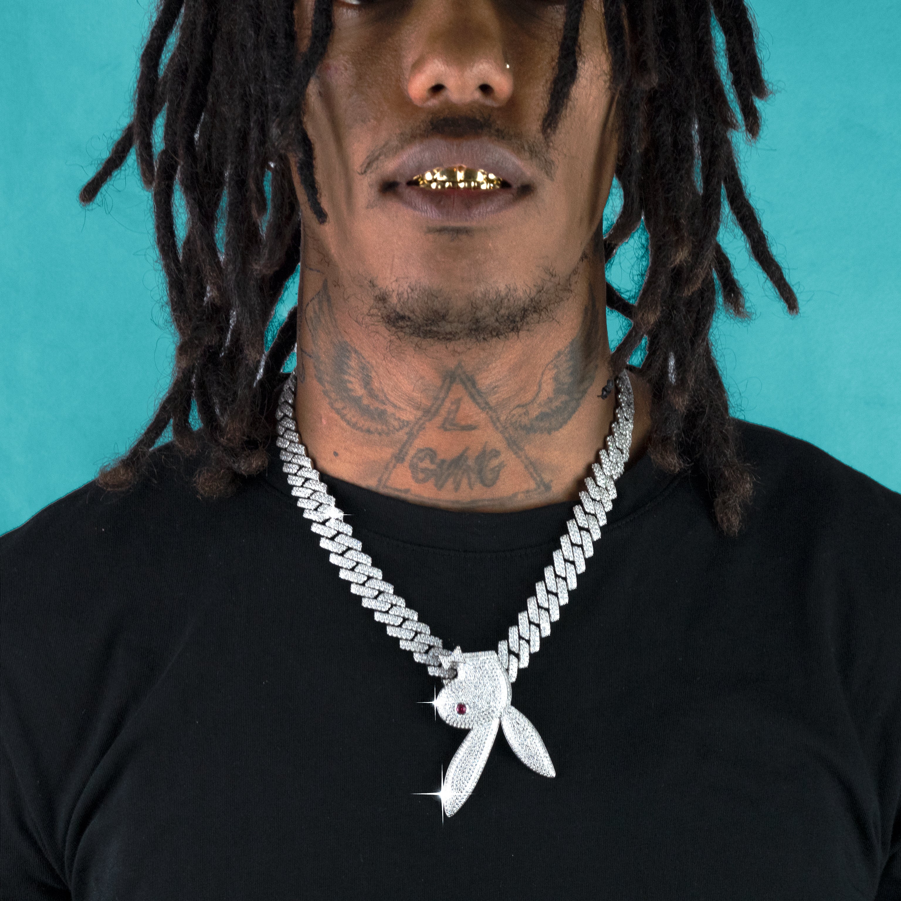 Playboy Pendant White Gold