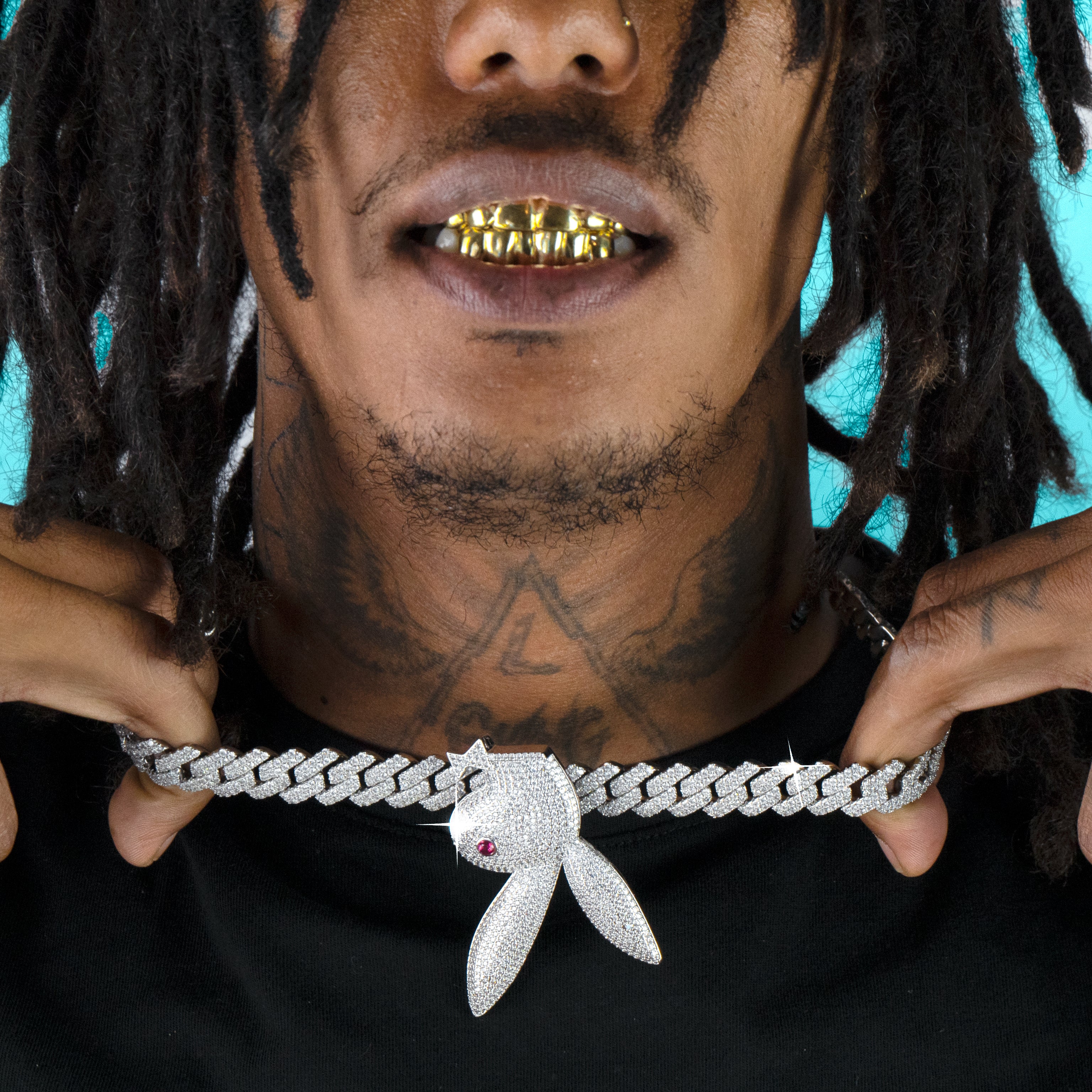 Colgante Playboy Oro Blanco