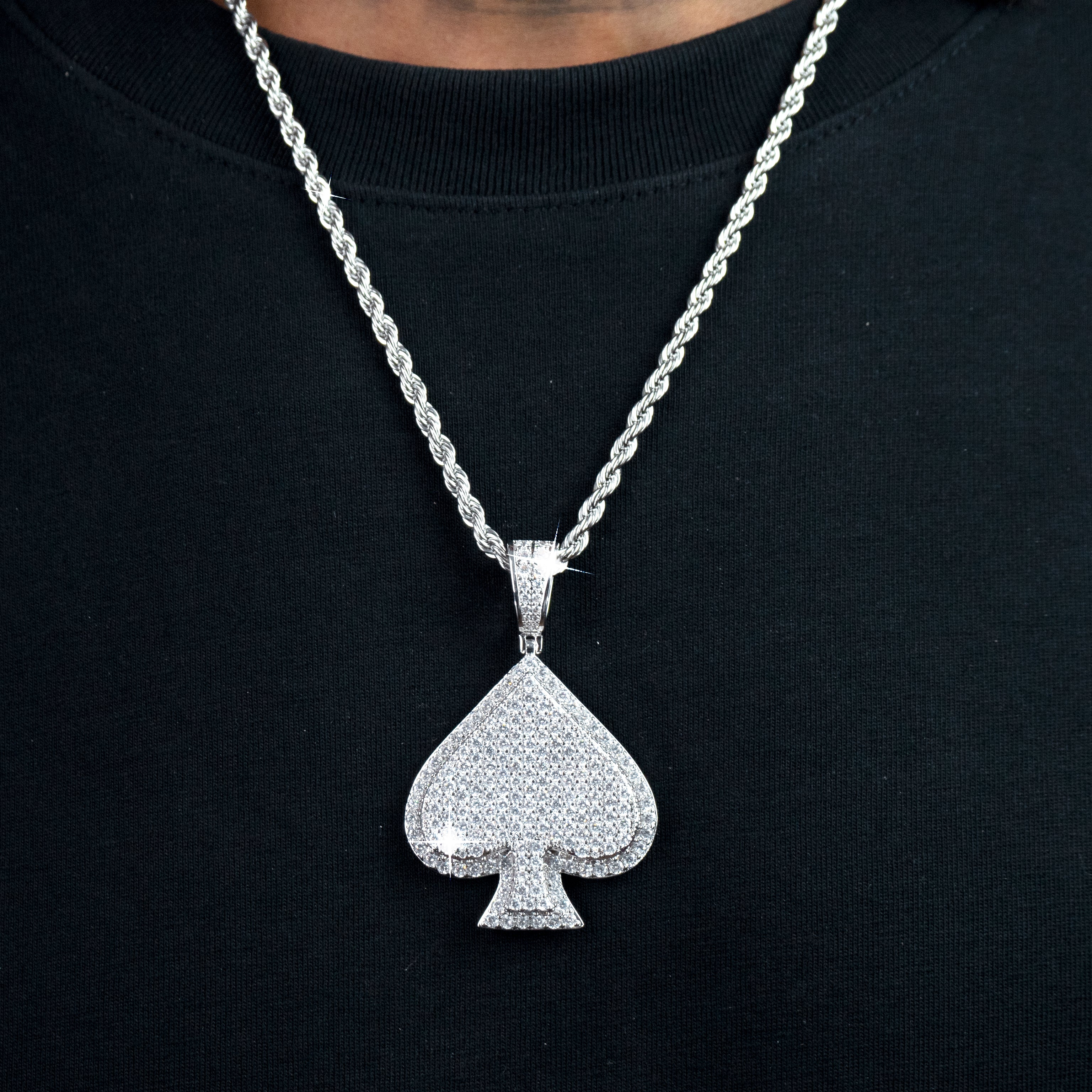 Colgante Poker Oro Blanco