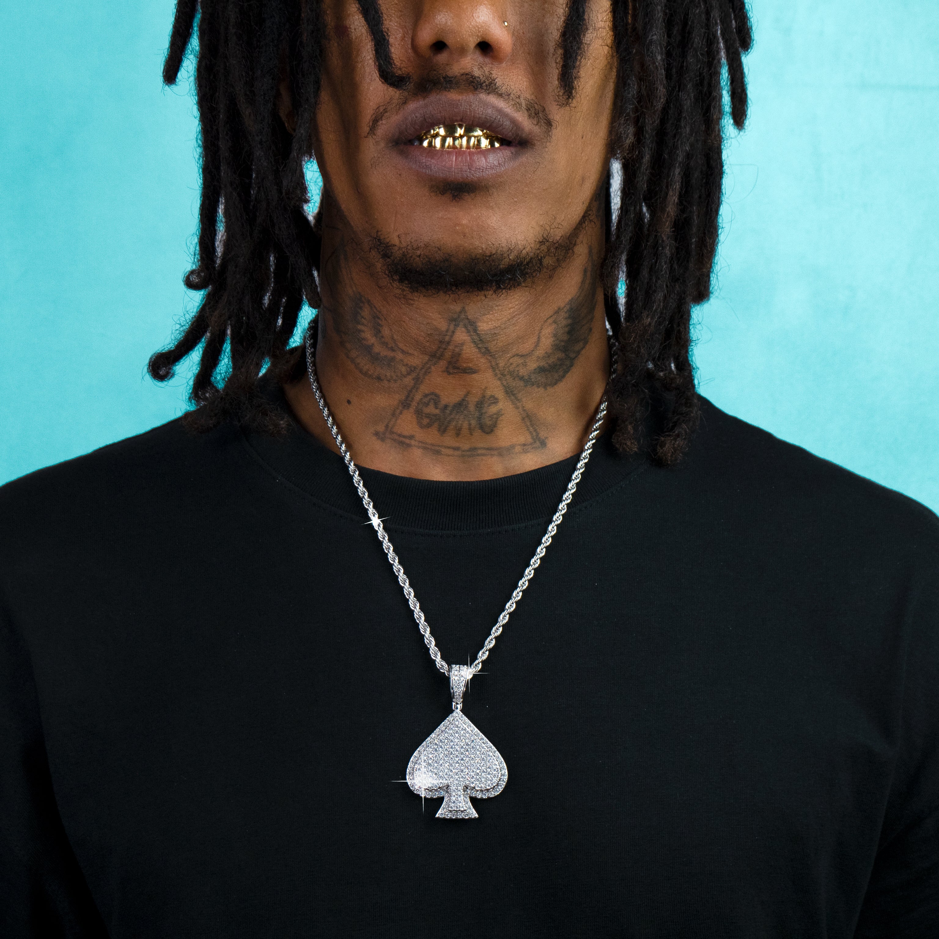 Colgante Poker Oro Blanco