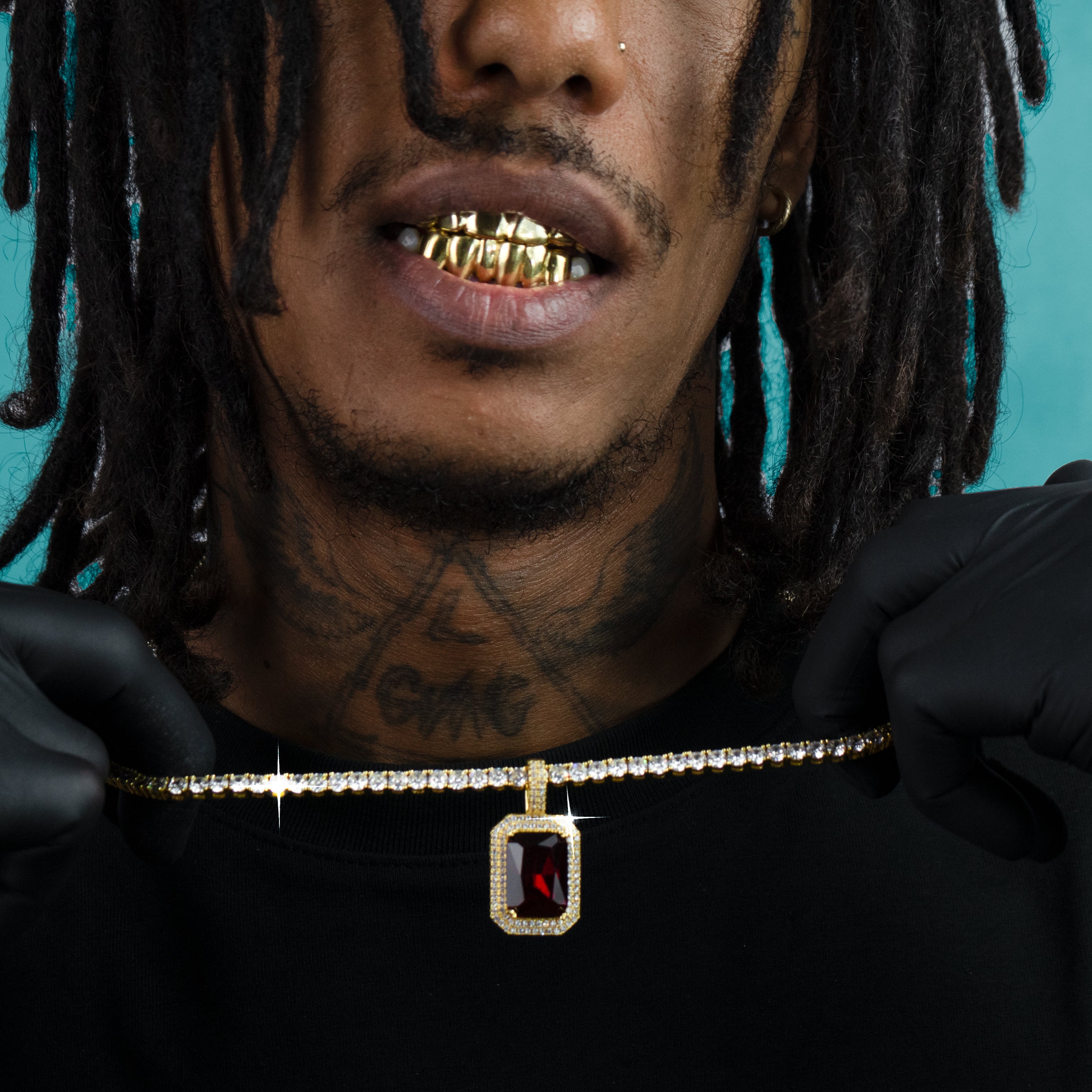 Colgante Rubi Rojo Oro 18K