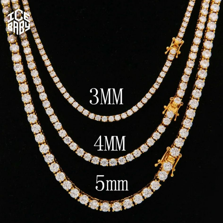 Cadena Tenis VVS Moissanite Oro 18K