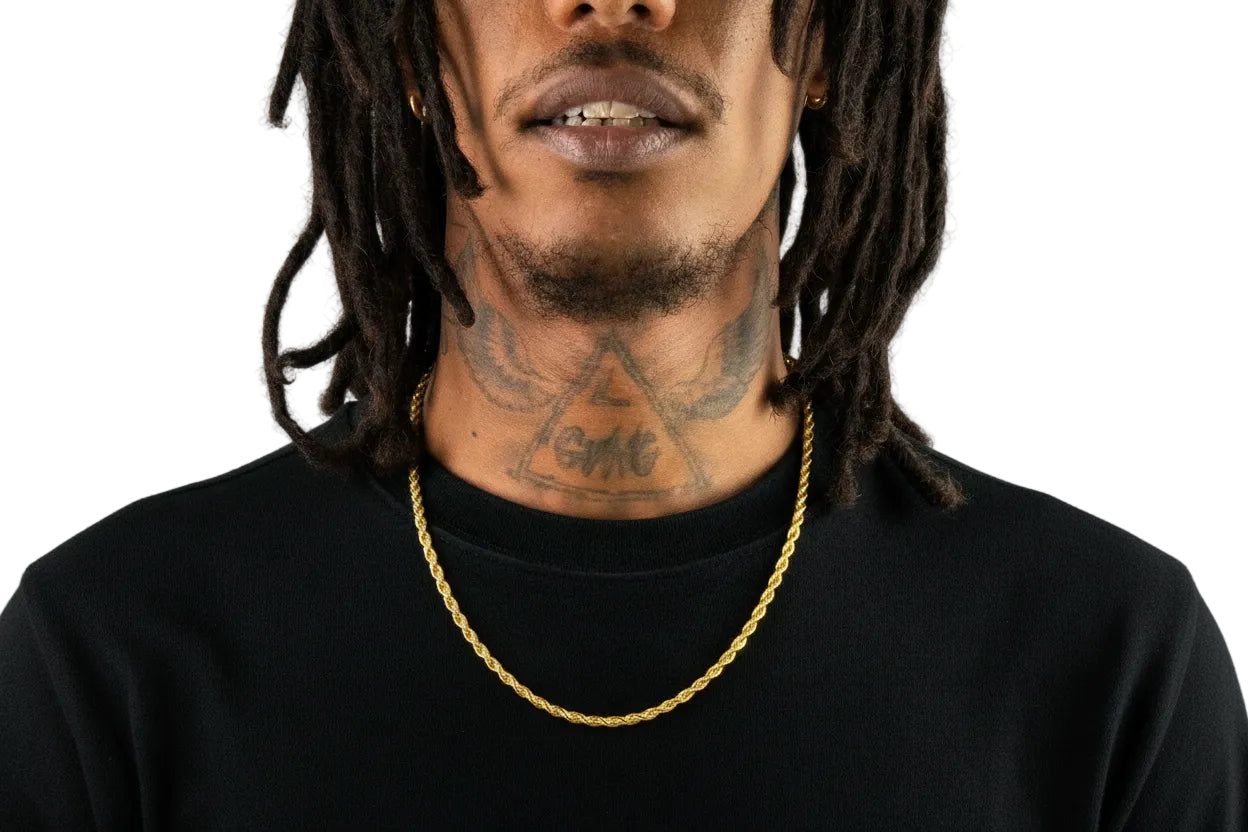 Rope Chain 6 mm 18K Gold