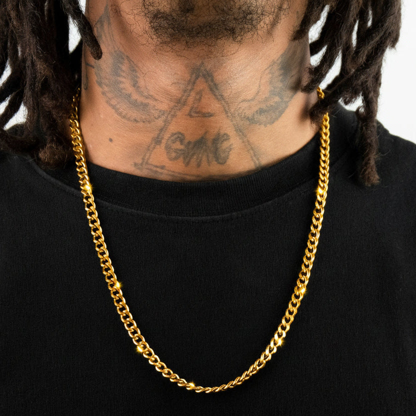 6mm Florida 18K Gold Cuban Chain