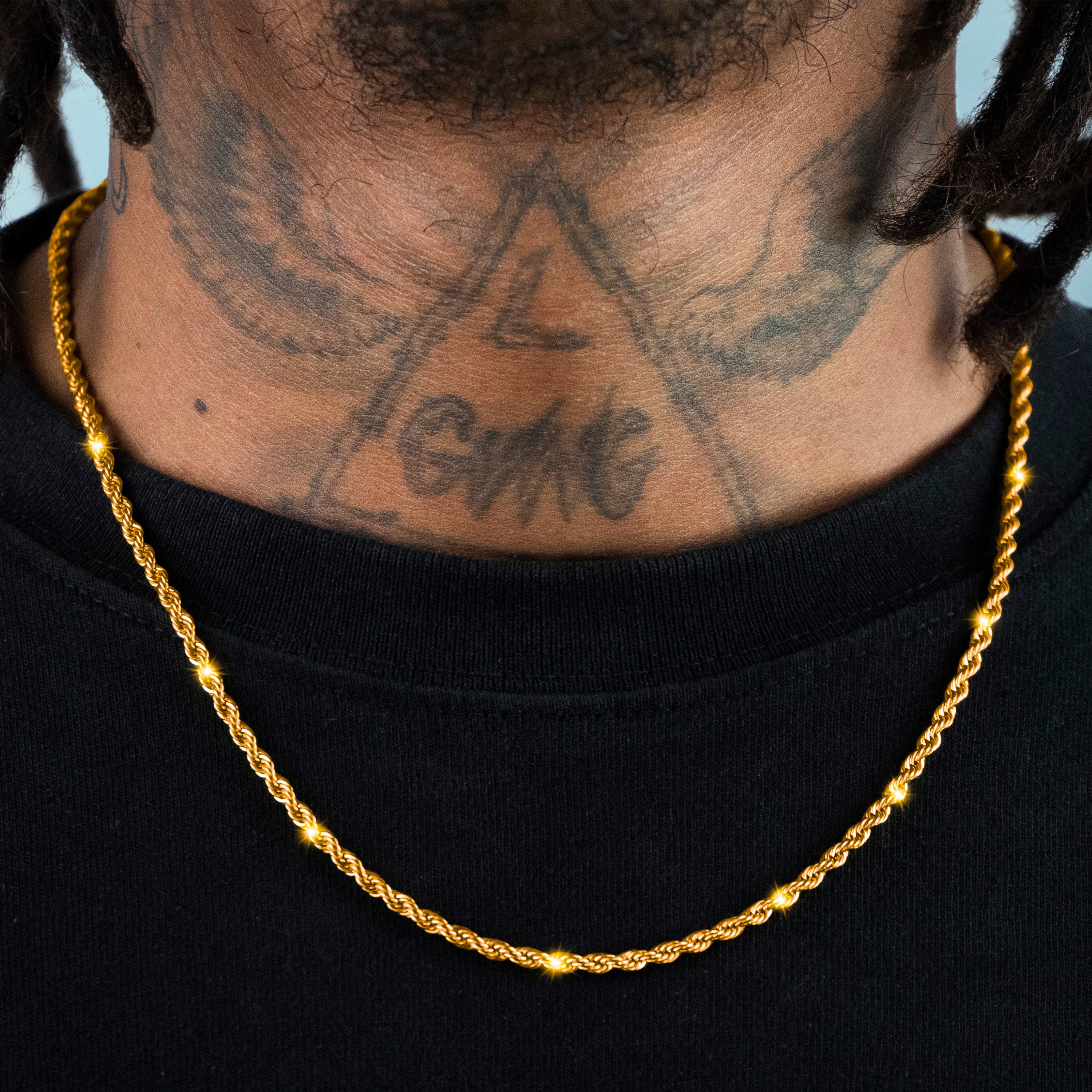 Cadena Rope 4 Mm Oro 18K