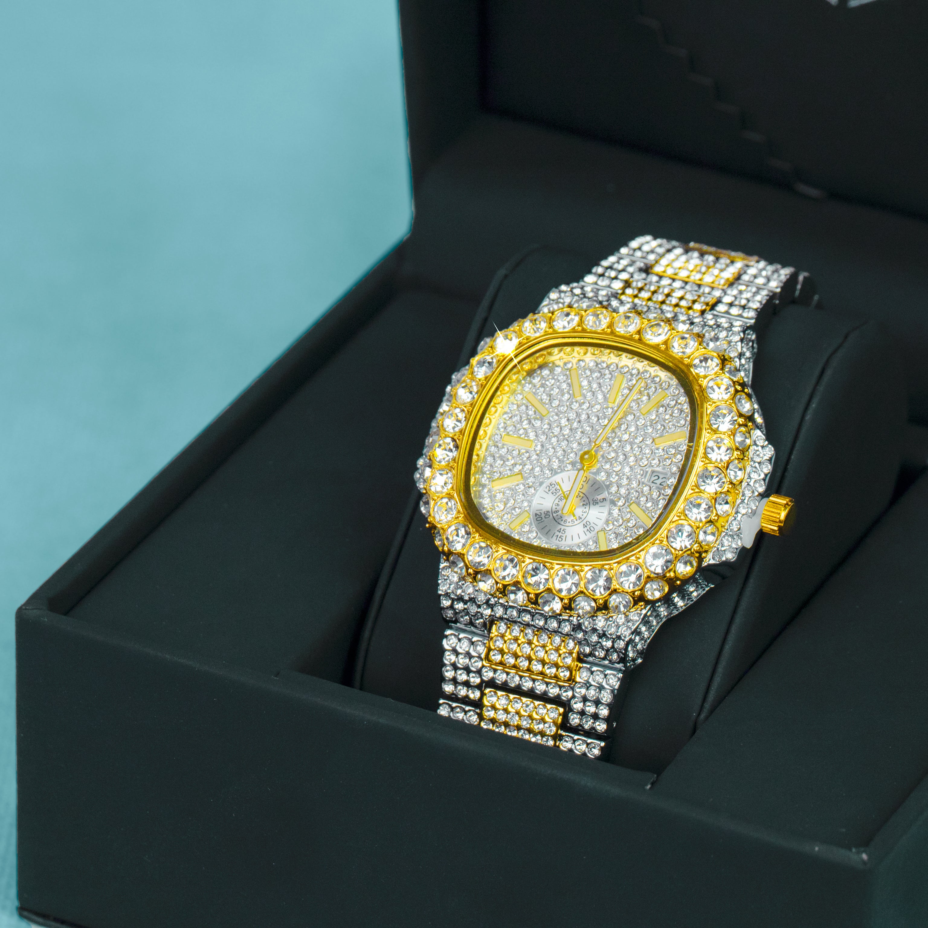 Reloj Two Tone Premium Oro Blanco