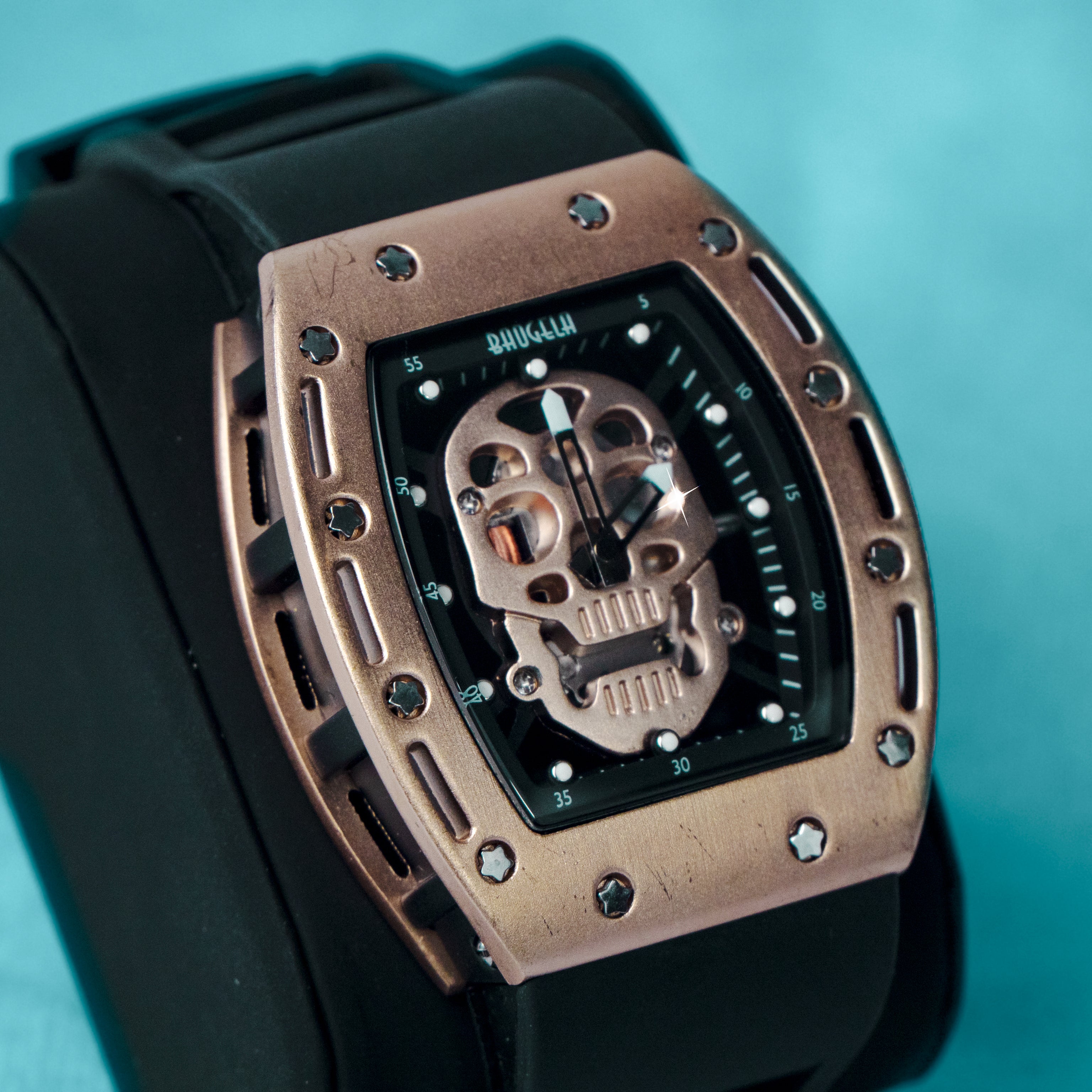 Reloj Skull Oro Rosa