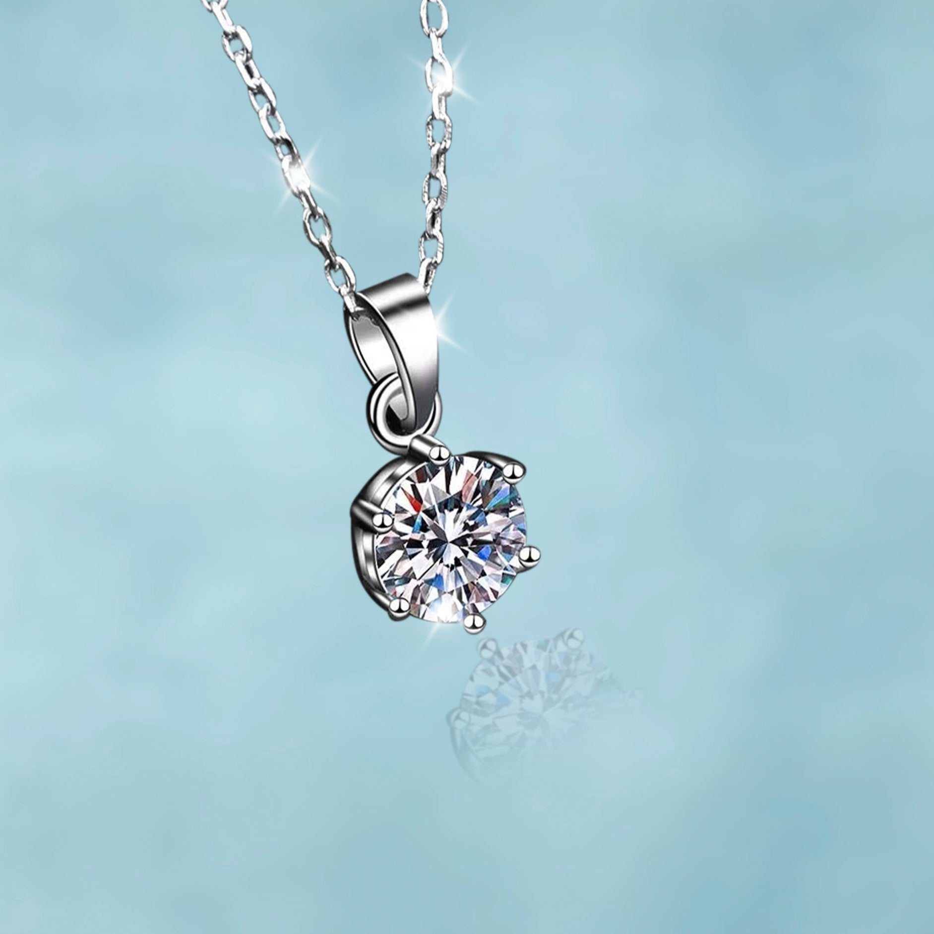 Colgante Ice Oro Blanco Mujer