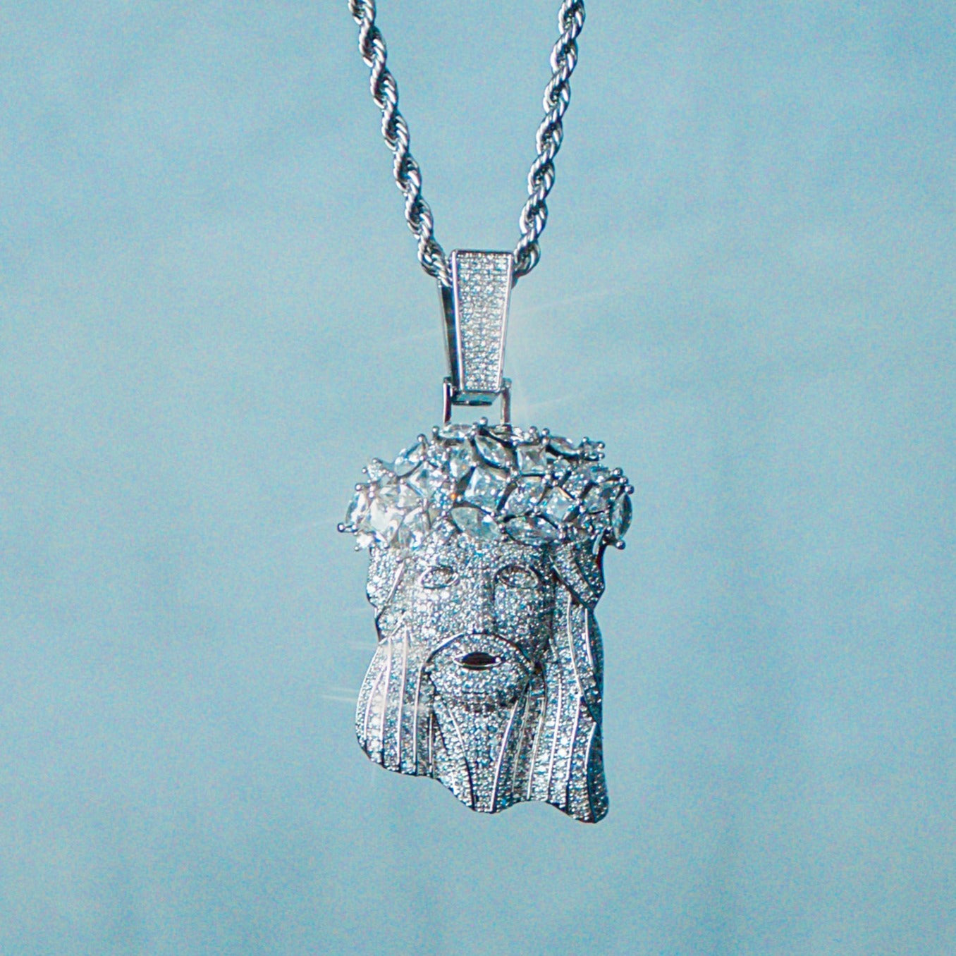 Colgante Jesus Oro Blanco