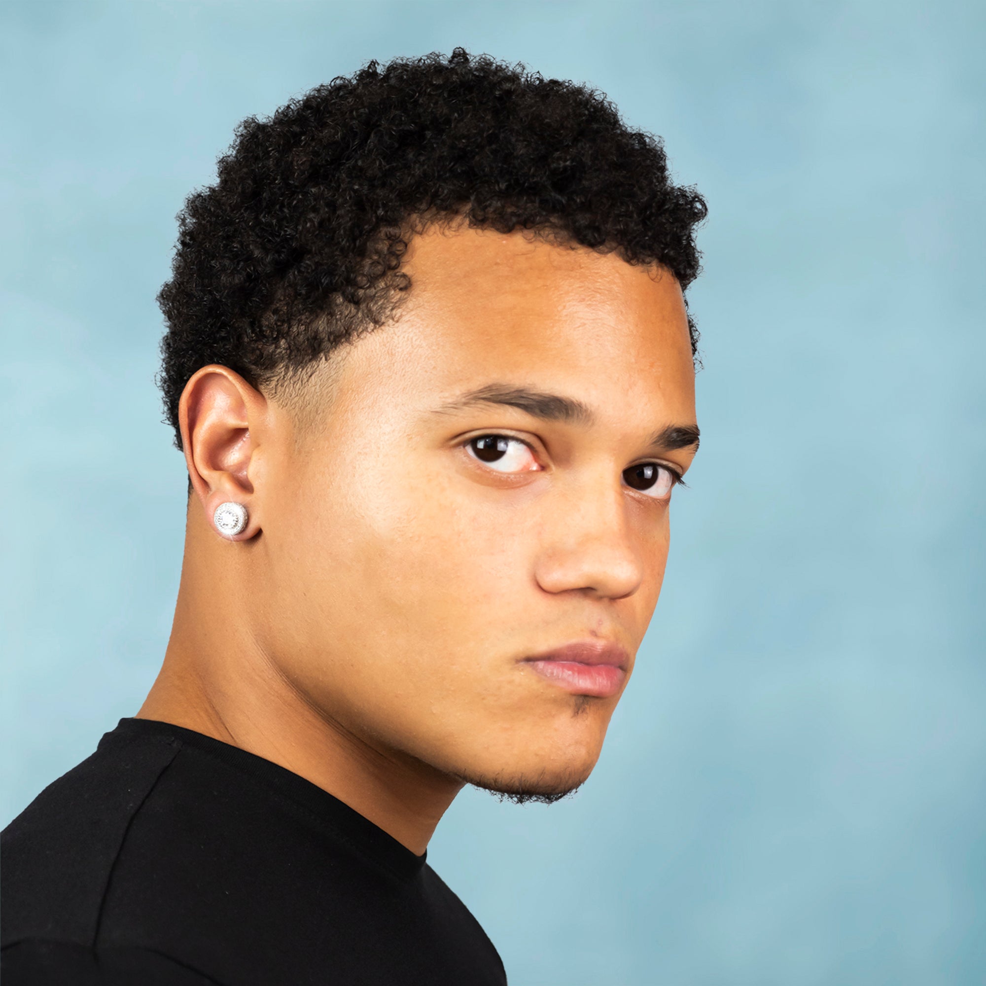 Pendientes Ice Redondo Plata 925