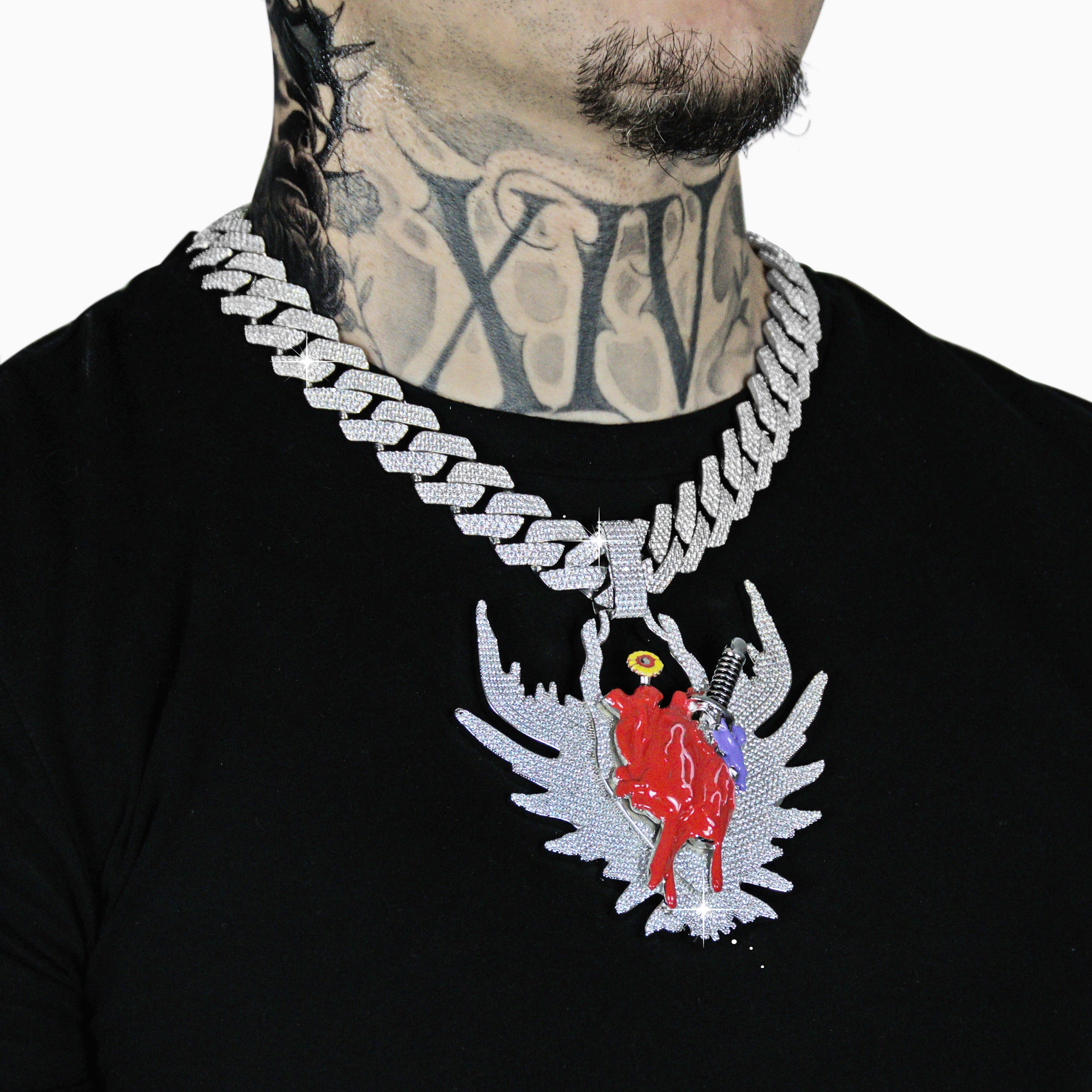 Colgante Rompecorazones Oro Blanco