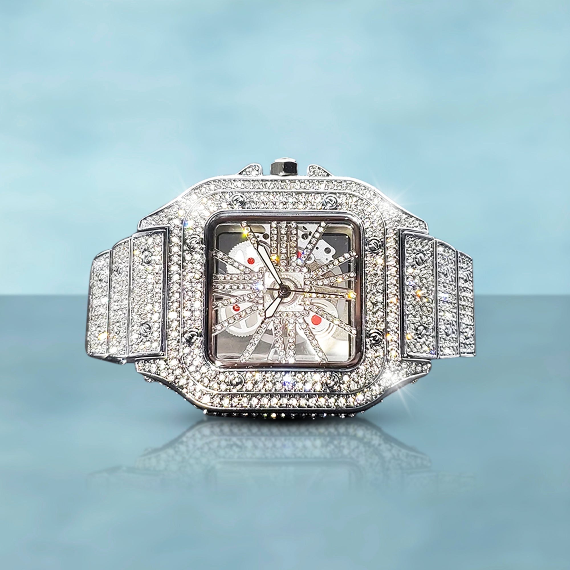 Reloj Skeleton Oro Blanco