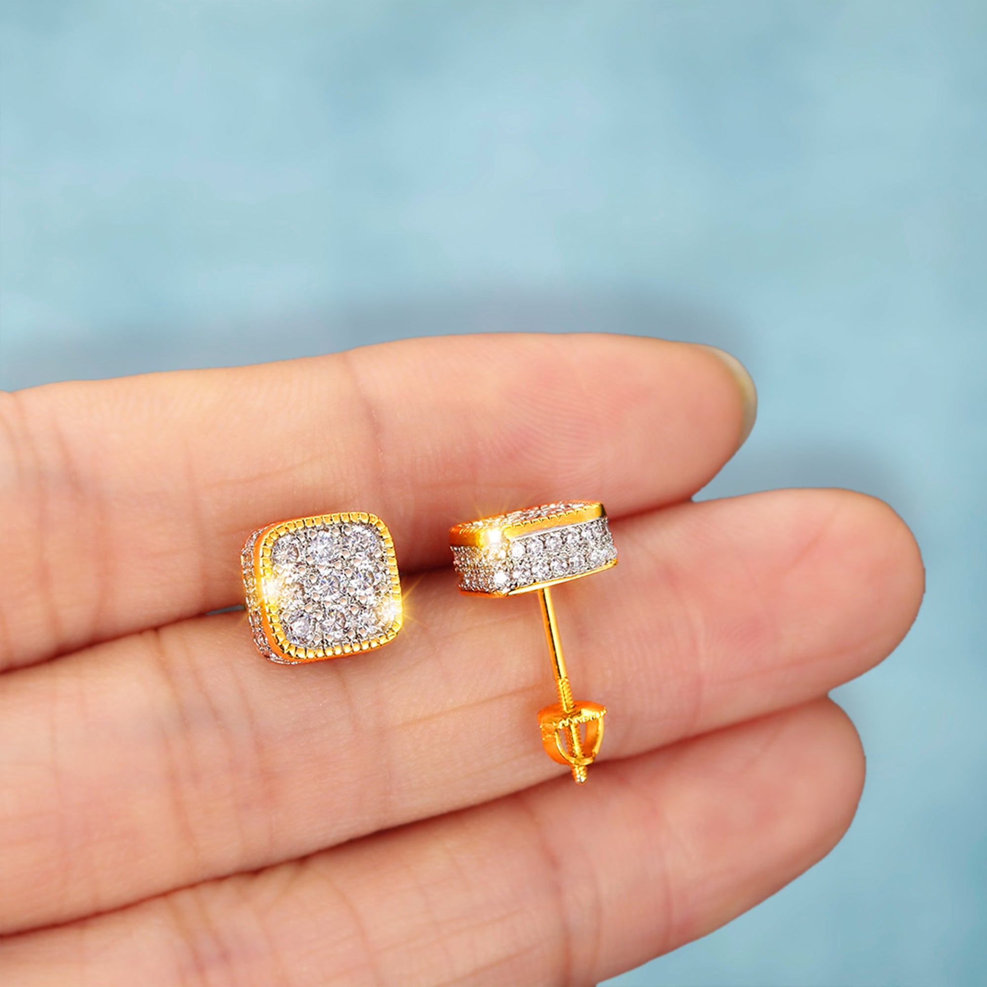 Pendientes Top Boy Oro 18K