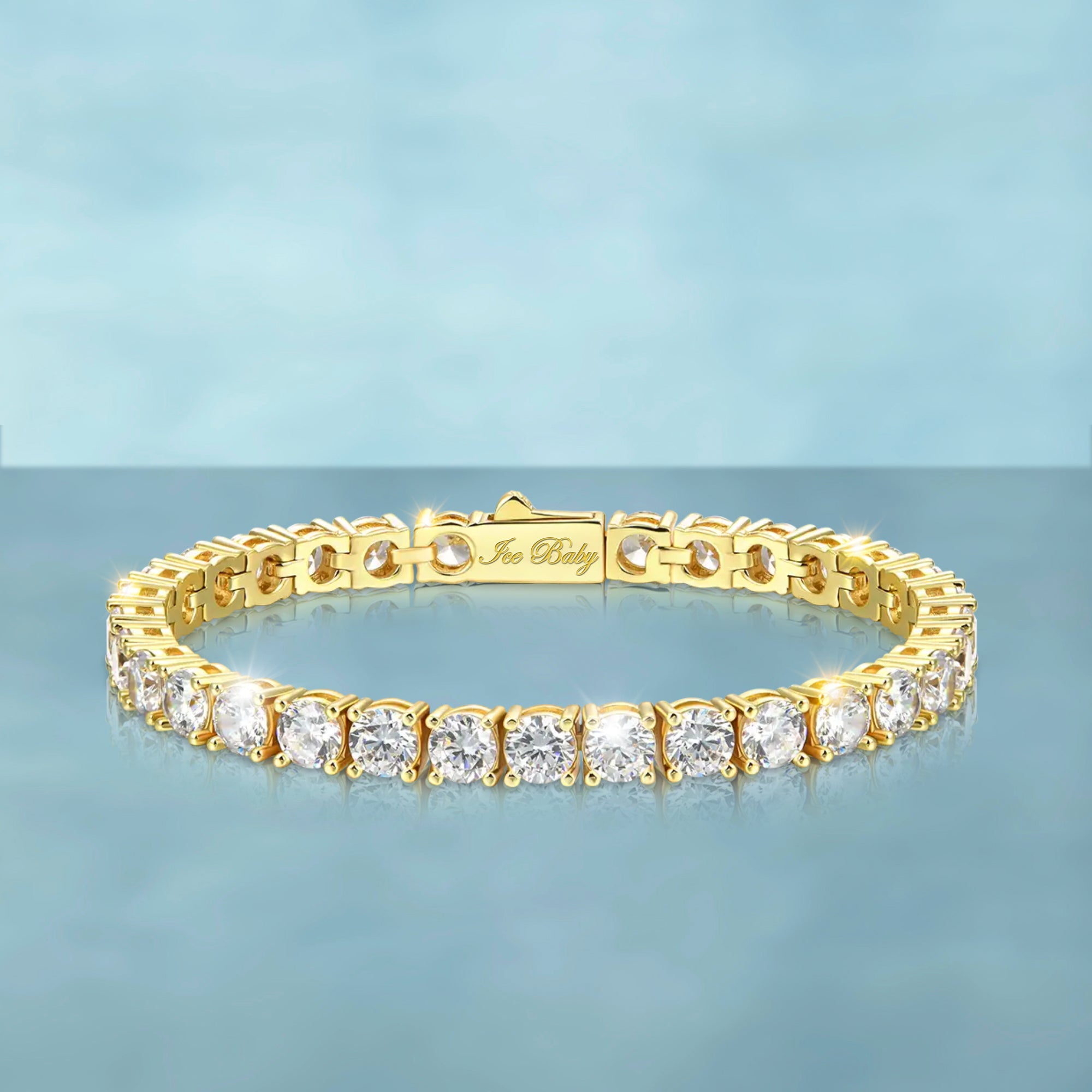 Brazalete Tenis 2.0 Oro 18K