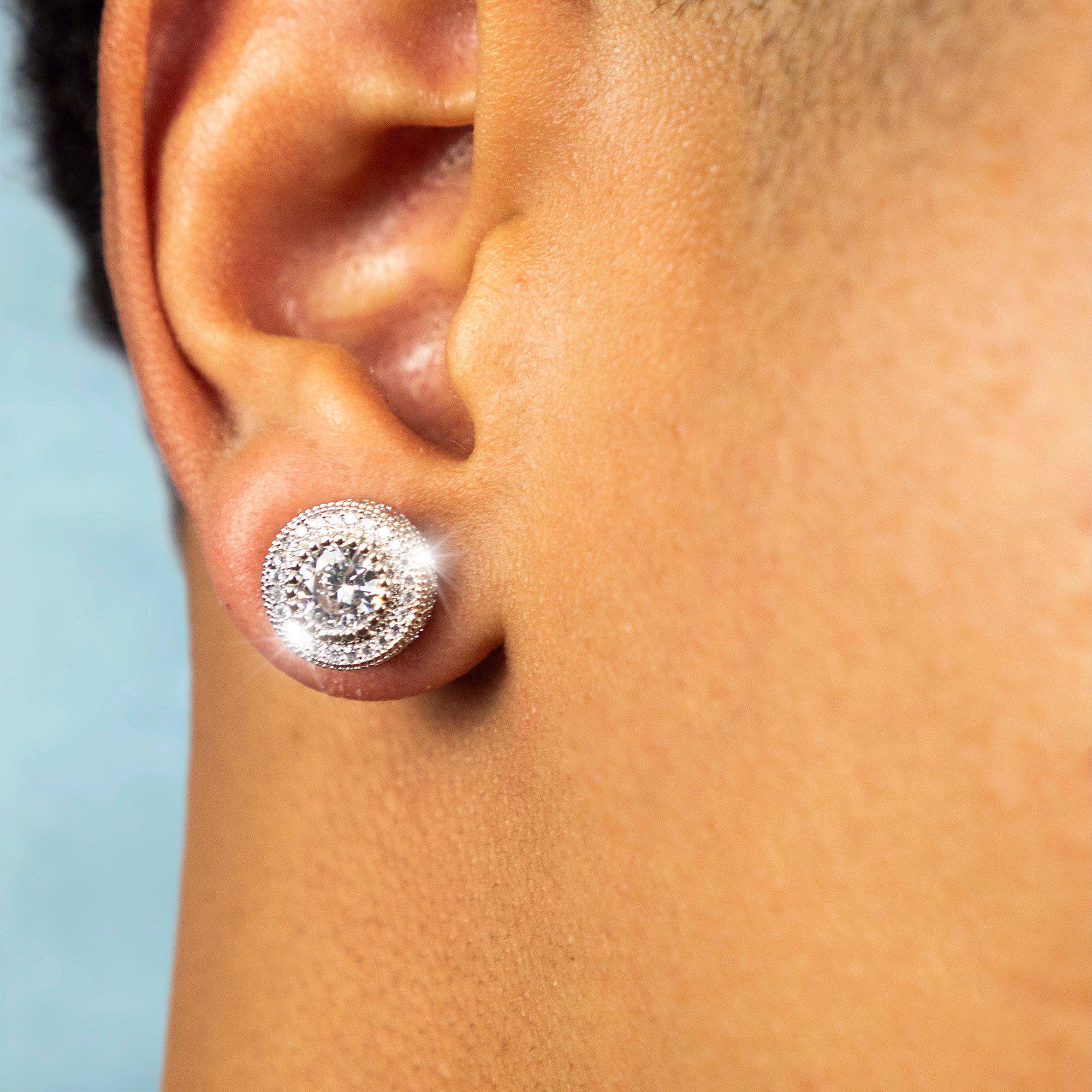 Pendientes Ice Redondo Plata 925