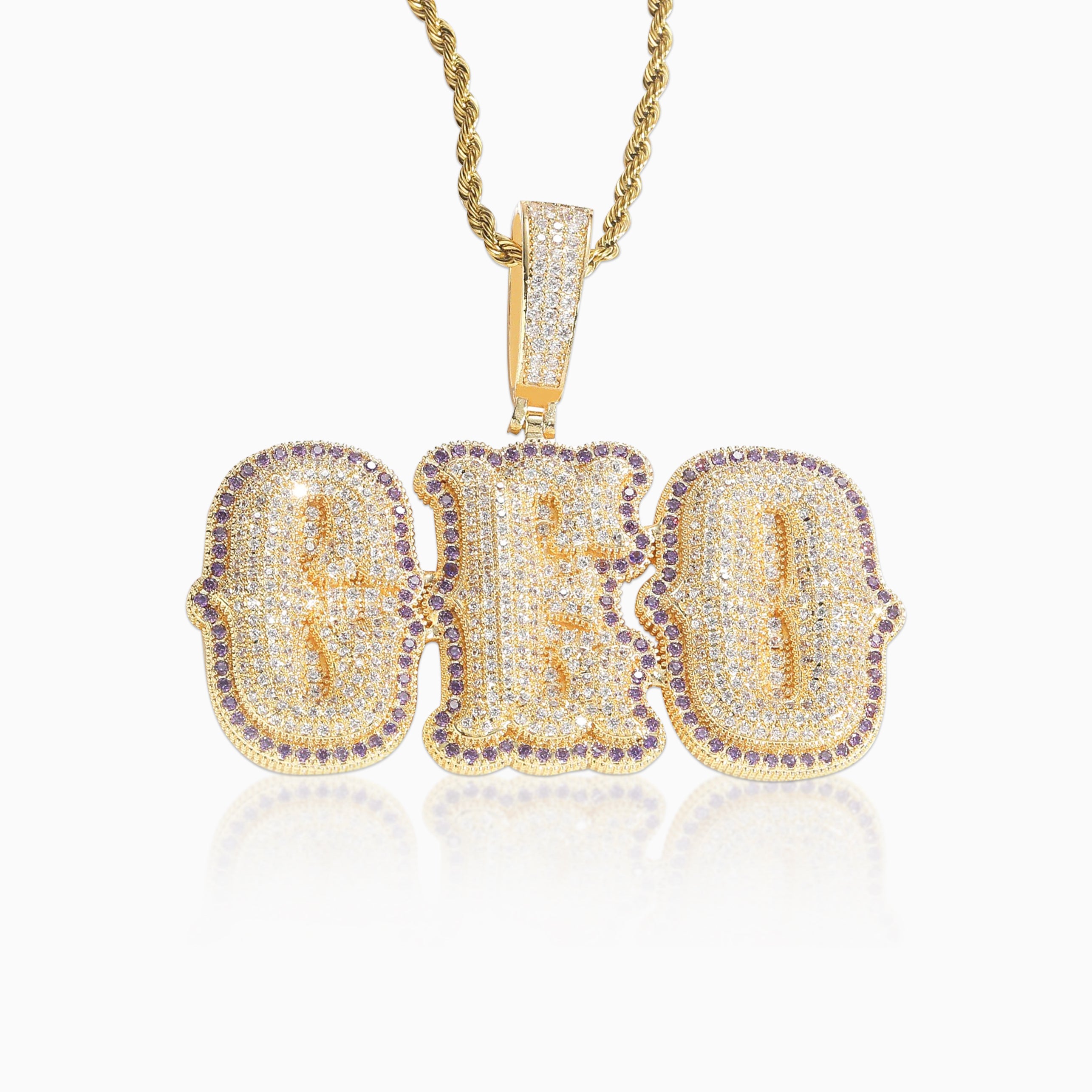 Colgante Personalizado West Max Oro