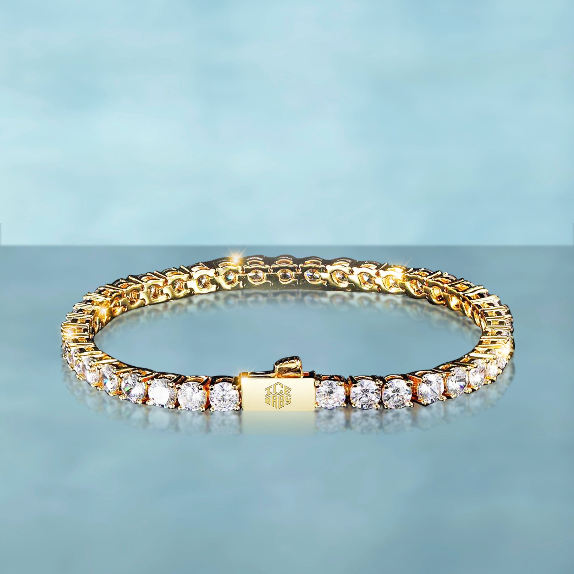 Brazalete Tenis 2.0 Oro 18K