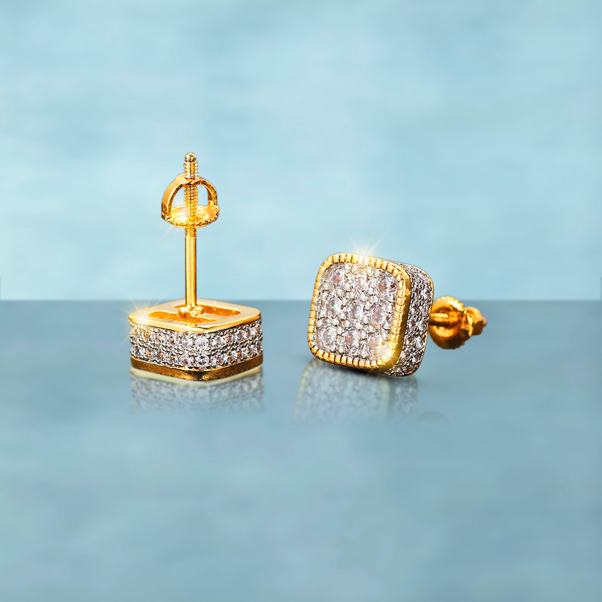 Pendientes Top Boy Oro 18K