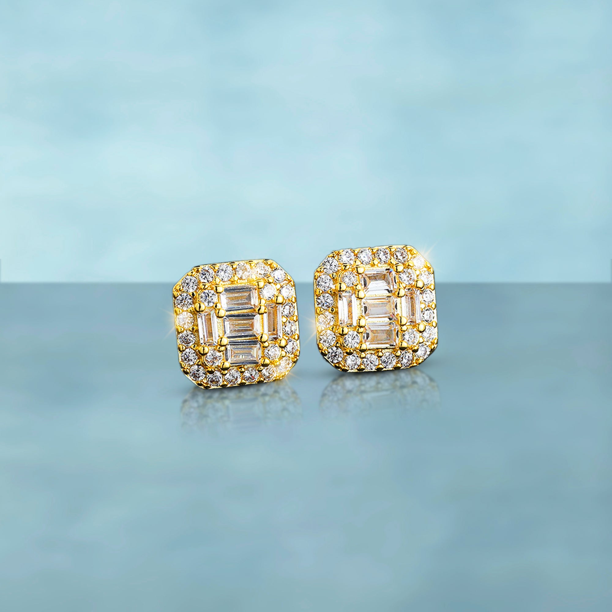 Pendientes Baguettes Deluxe Oro 18K