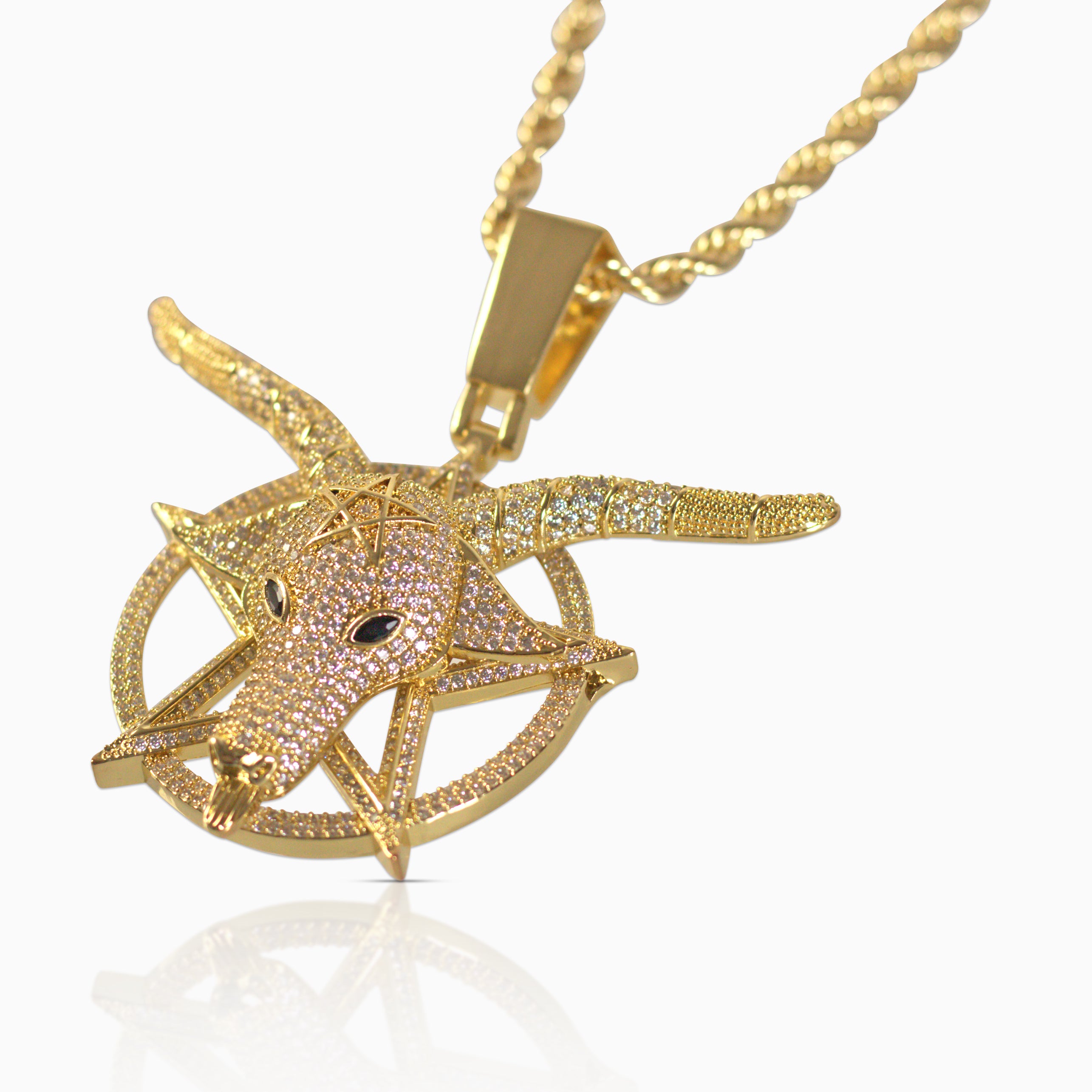 18K Gold Goat Pendant