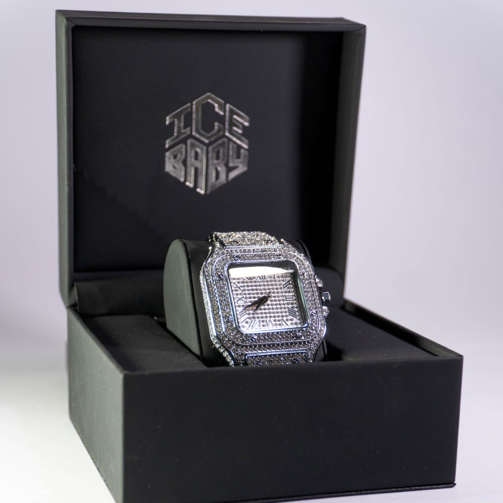 Reloj Santoz Clásico Oro Blanco