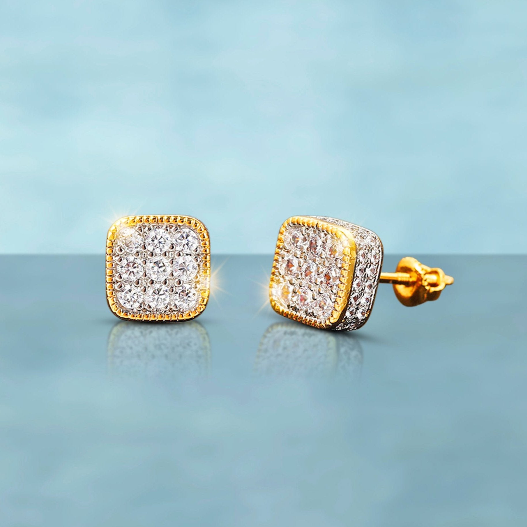 Pendientes Top Boy Oro 18K