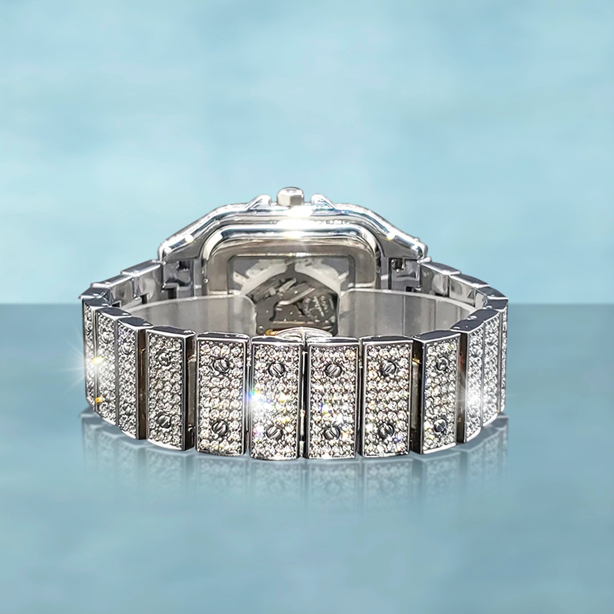 Reloj Skeleton Oro Blanco