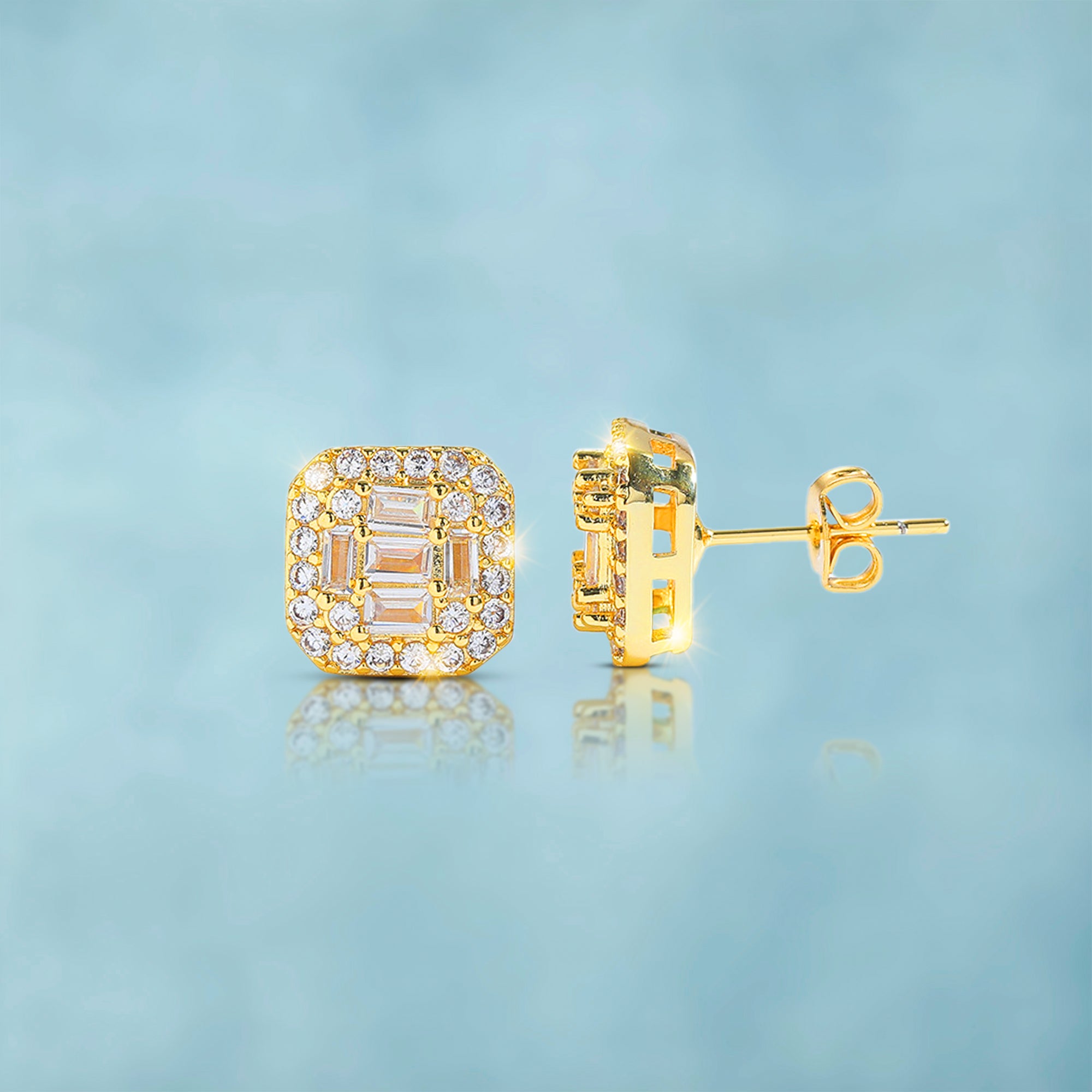 Pendientes Baguettes Deluxe Oro 18K